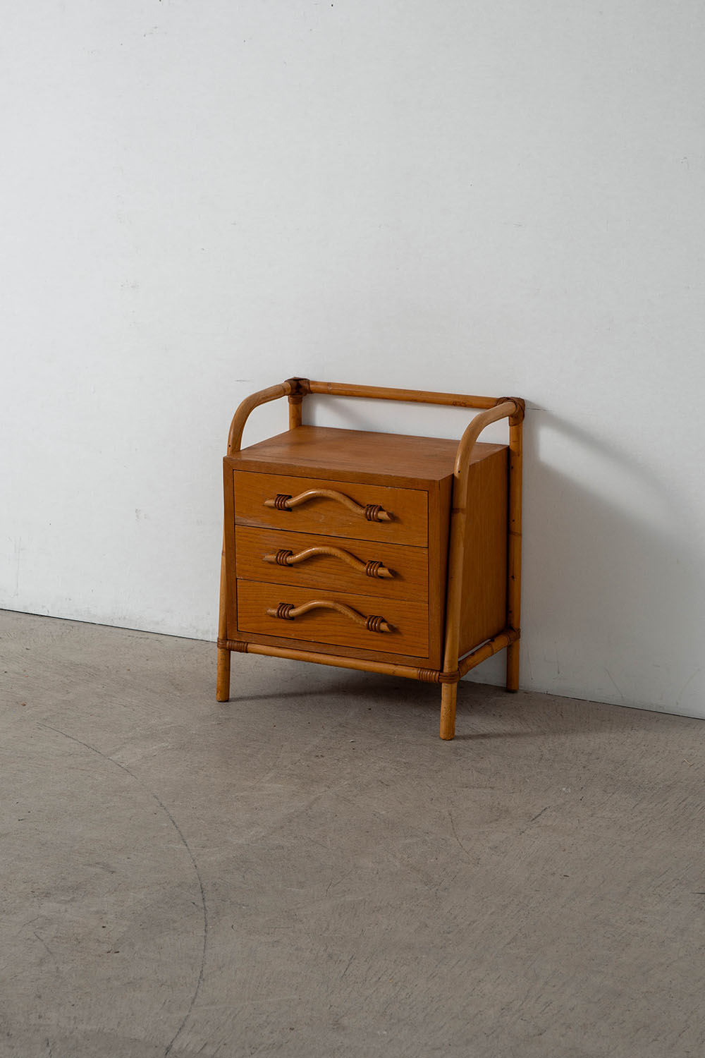 Chest in Wood and Bamboo