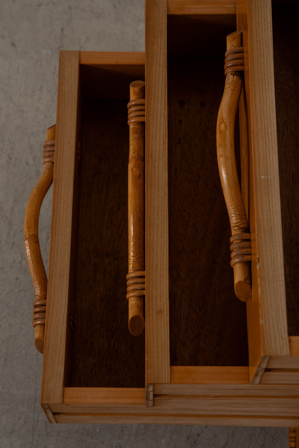 Chest in Wood and Bamboo