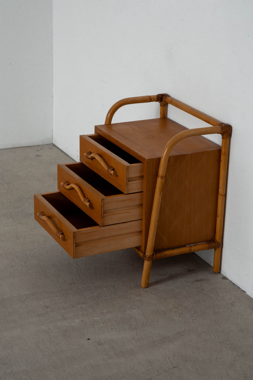 Chest in Wood and Bamboo