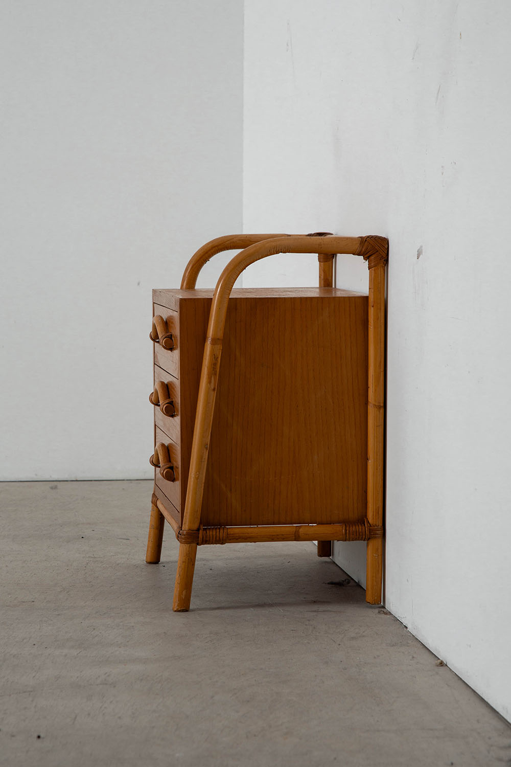 Chest in Wood and Bamboo