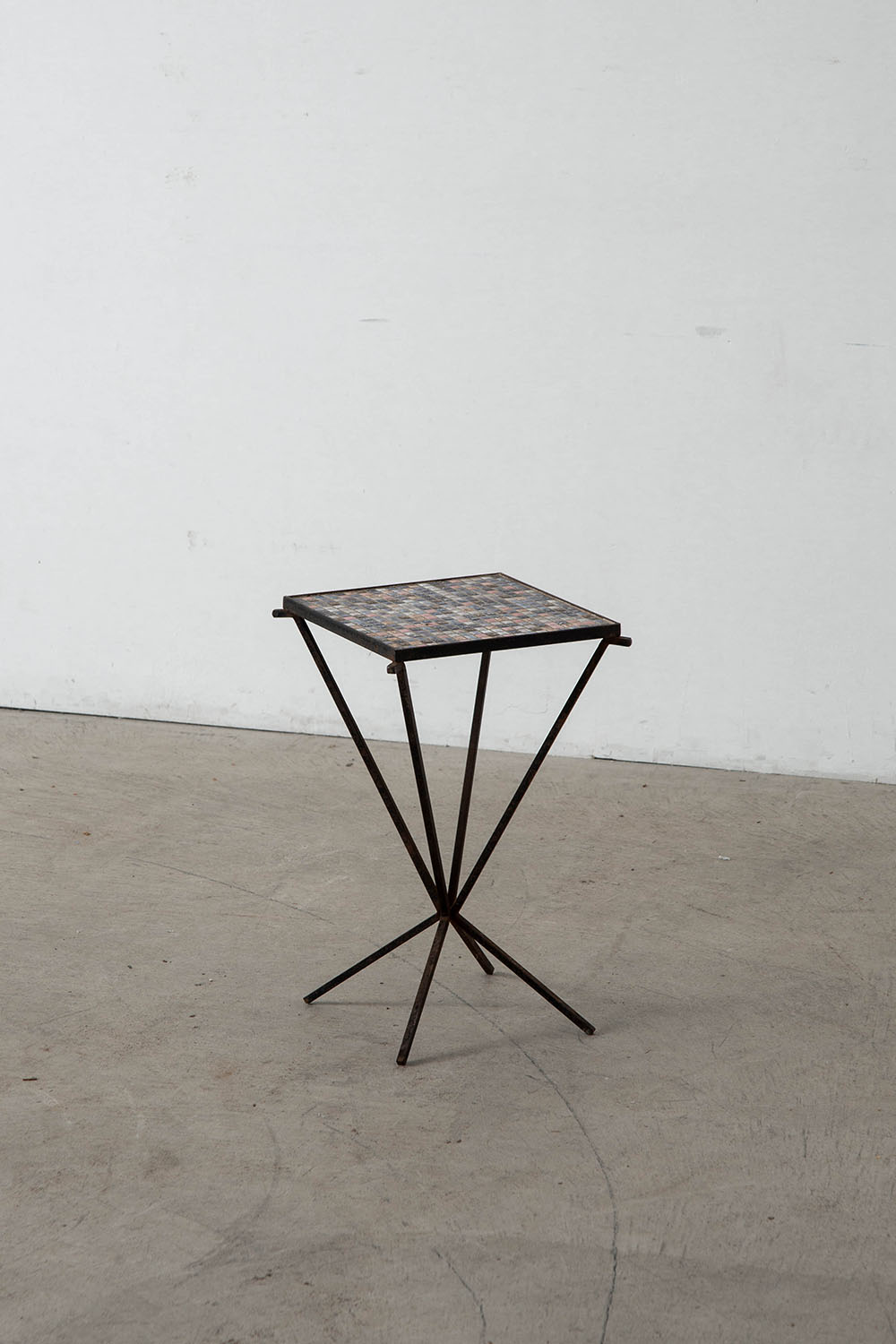 Side Table in Tile and Steel