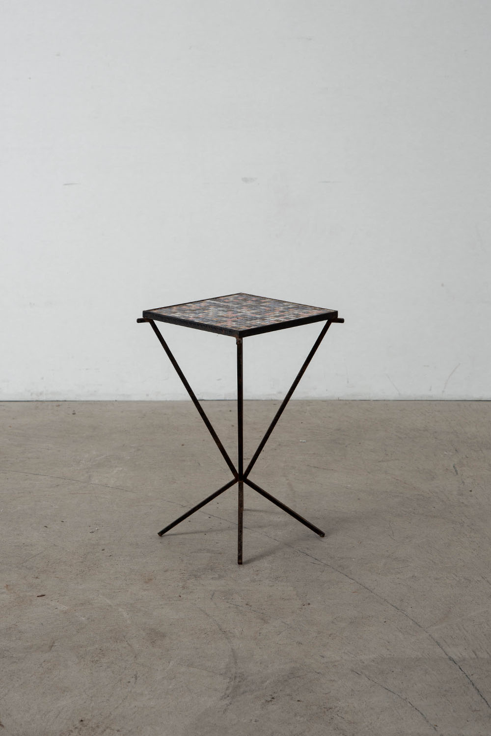 Side Table in Tile and Steel