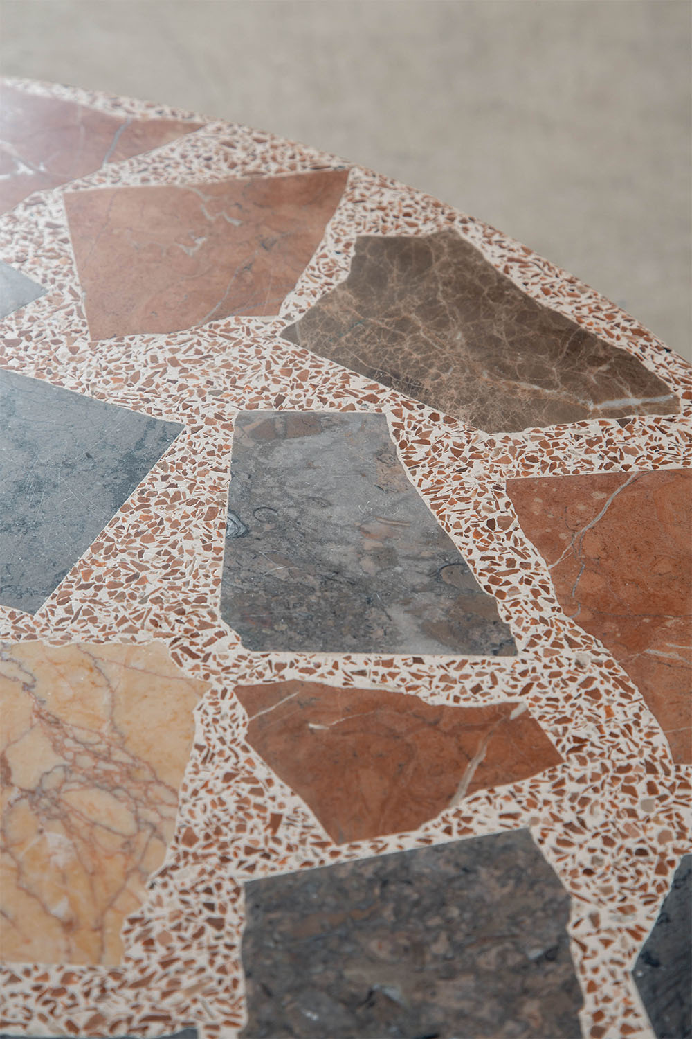 Coffee Table in Terrazzo and Wood
