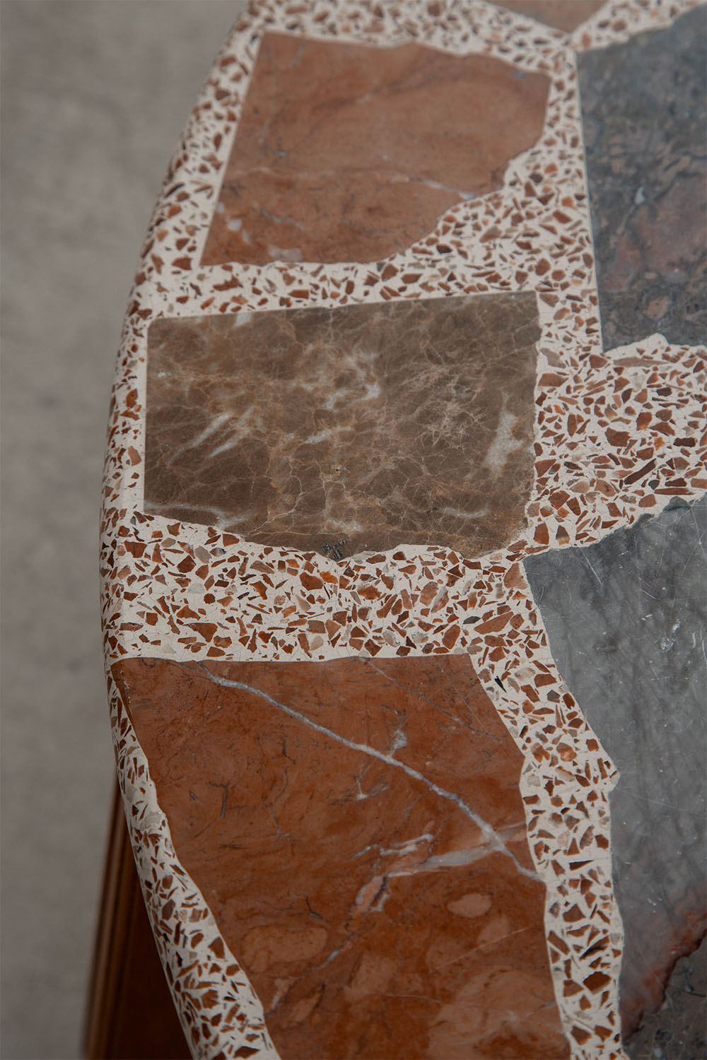 Coffee Table in Terrazzo and Wood
