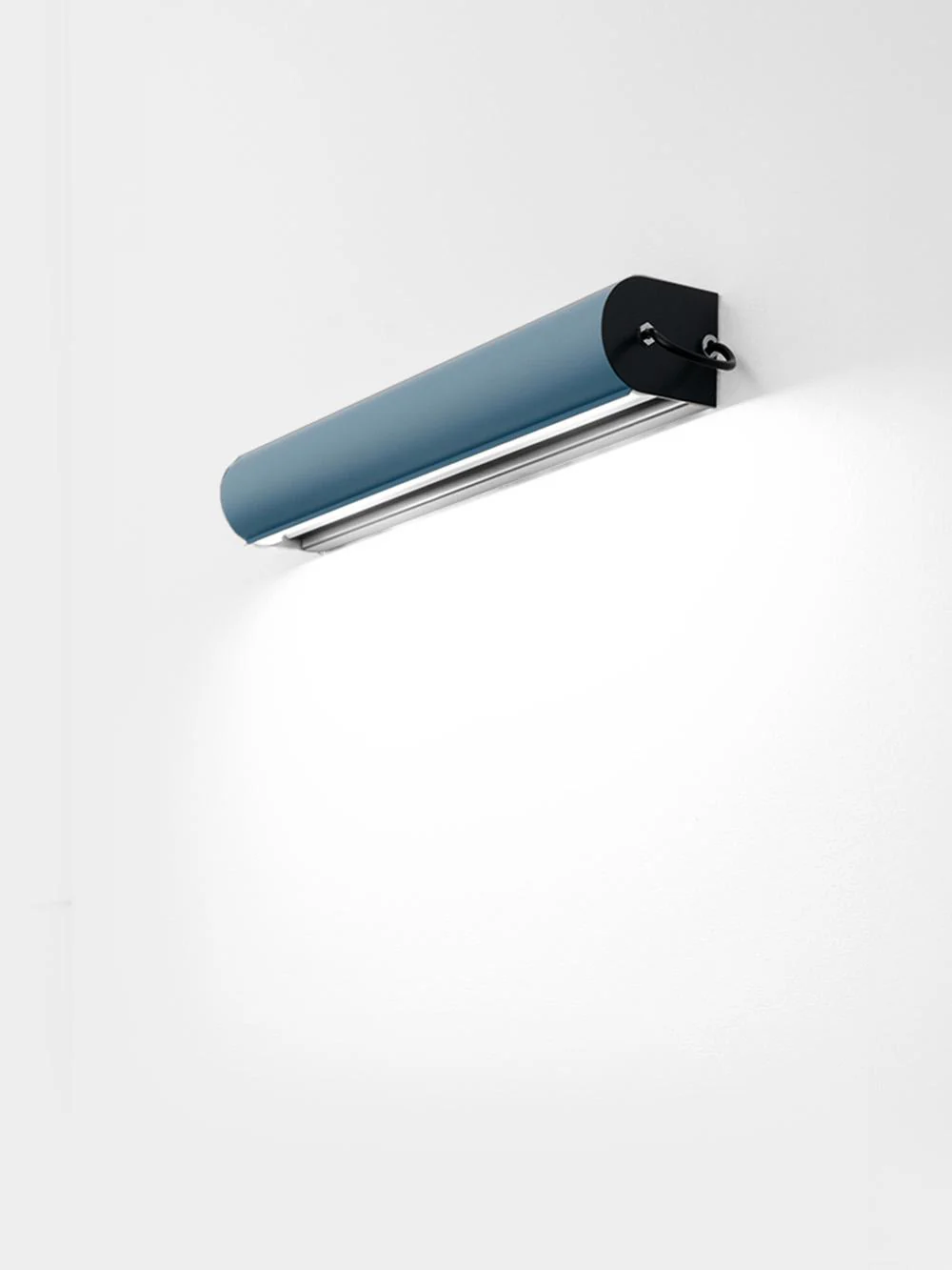 Applique Cylindrique Longue Wall Lamp by Charlotte Perriand for NEMO&nbsp;Pastel Blue