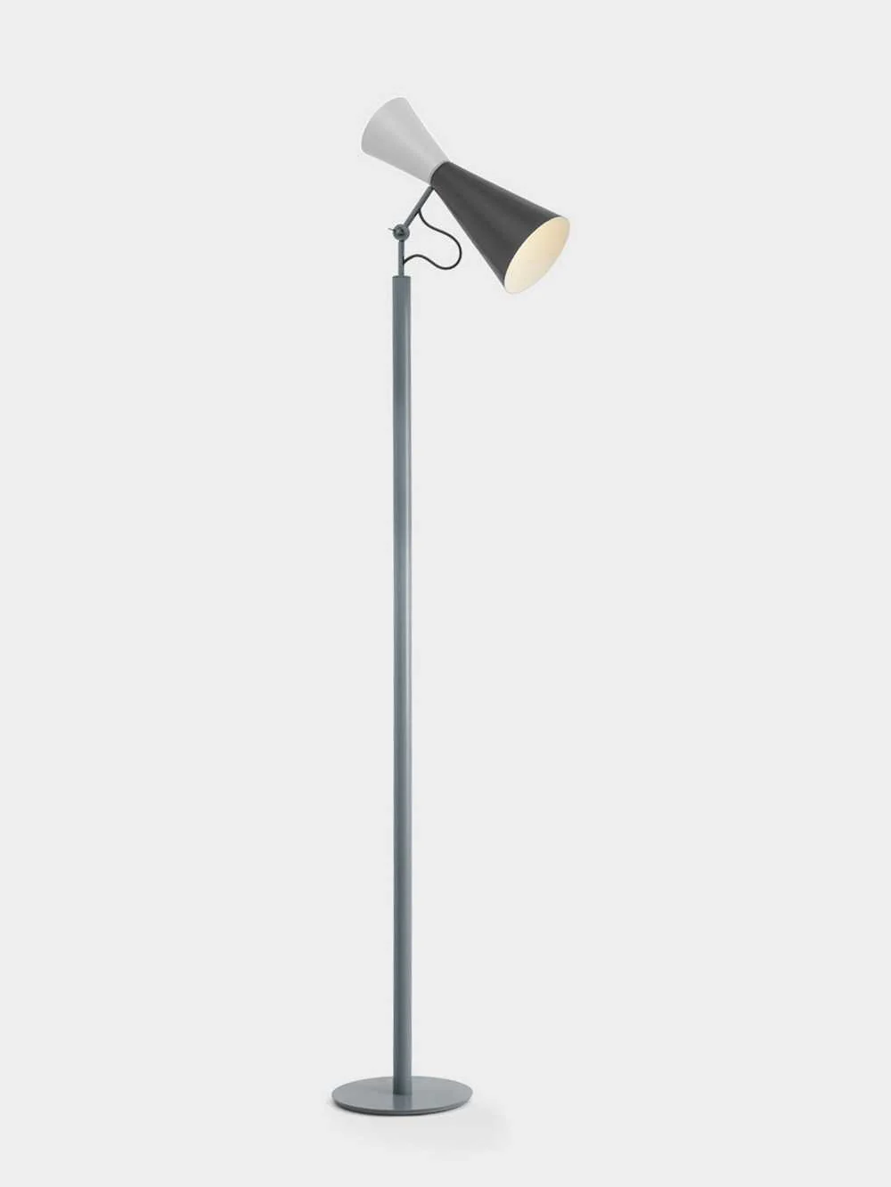 Parliament  Floor Lamp by Le Corbusier for NEMO&nbsp;Grey / White