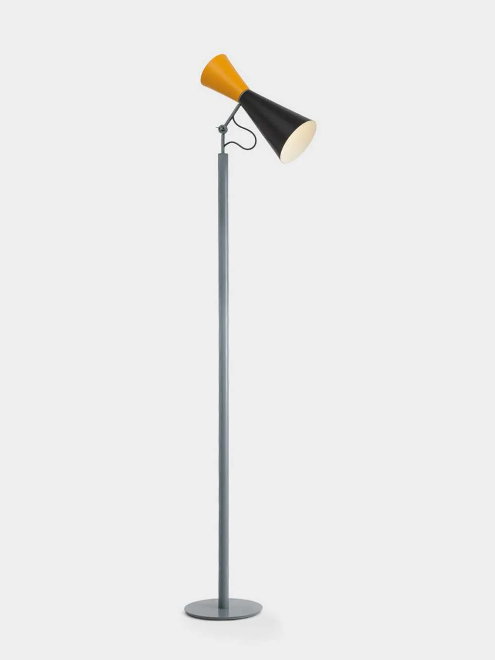 Parliament  Floor Lamp by Le Corbusier for NEMO&nbsp;Black / Yellow