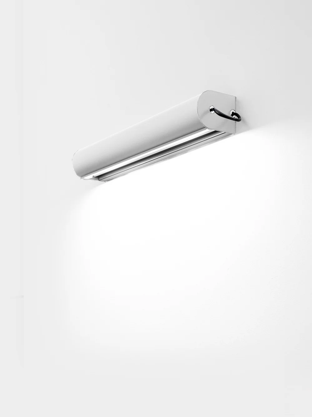 Applique Cylindrique Longue Wall Lamp by Charlotte Perriand for NEMO&nbsp;Whitewash