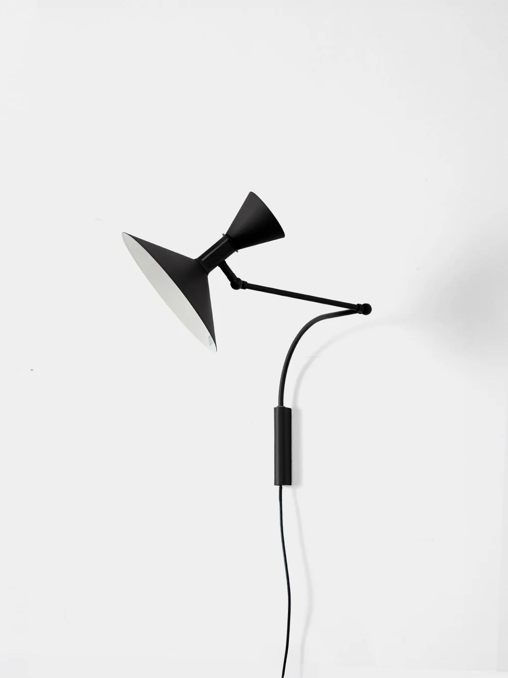 Lampe De Marseille Mini Wall Lamp by Le Corbusier for NEMO&nbsp;Black