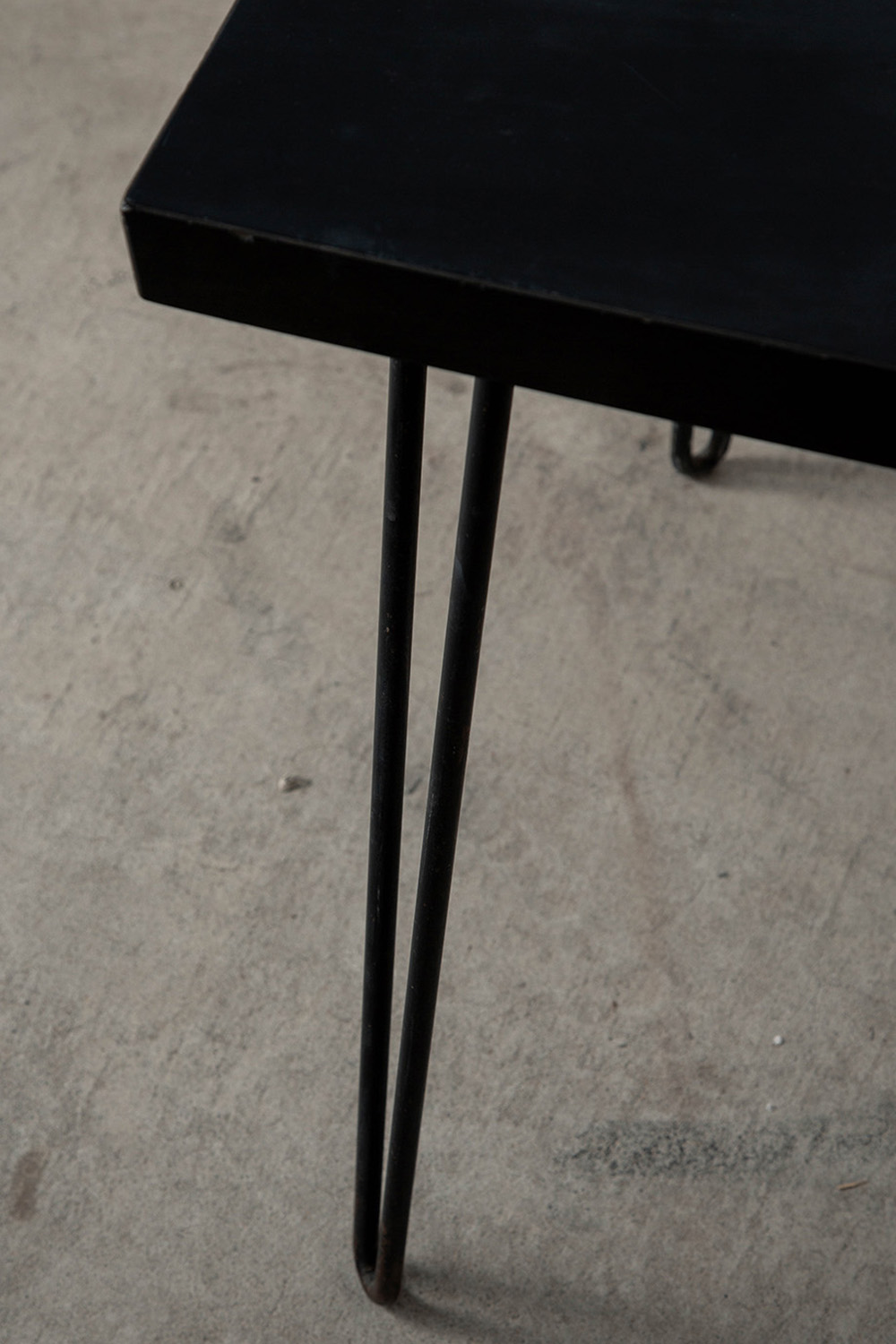 Side Table in Wood and Steel