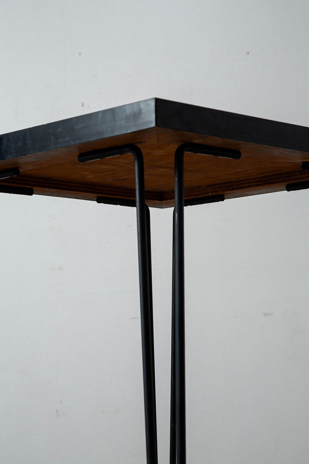 Side Table in Wood and Steel