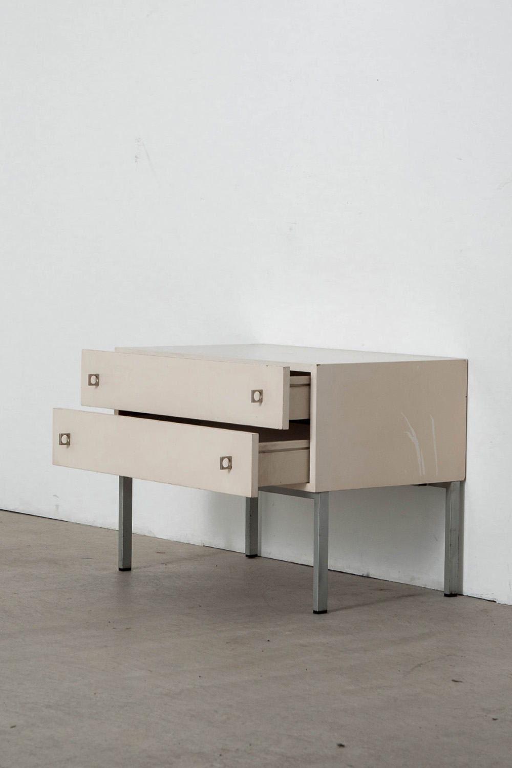 Side Chest for Brasilia Werk in Wood and Metal