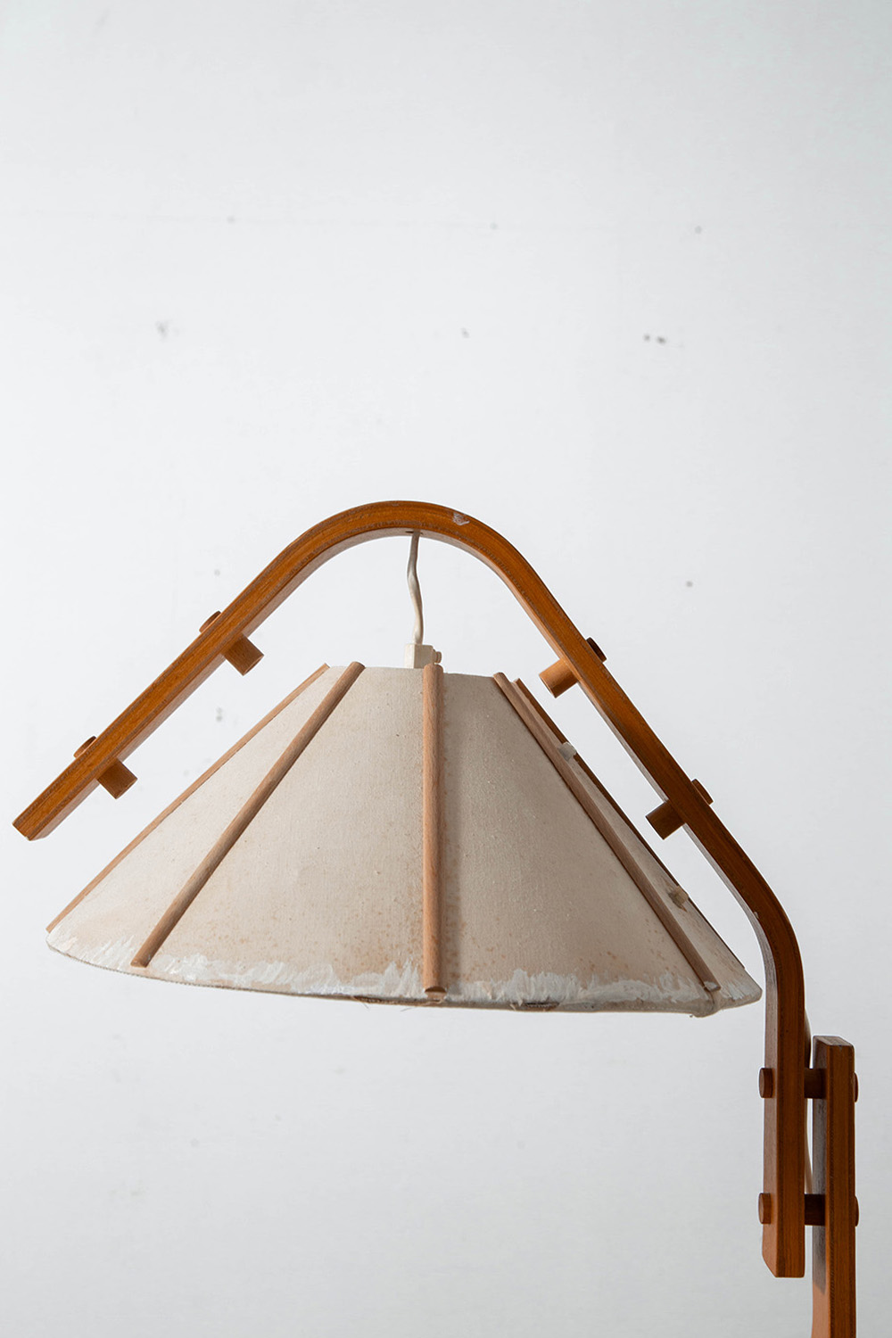 Table Lamp by Jan Wickelgren for Aneta in Wood and Fabric