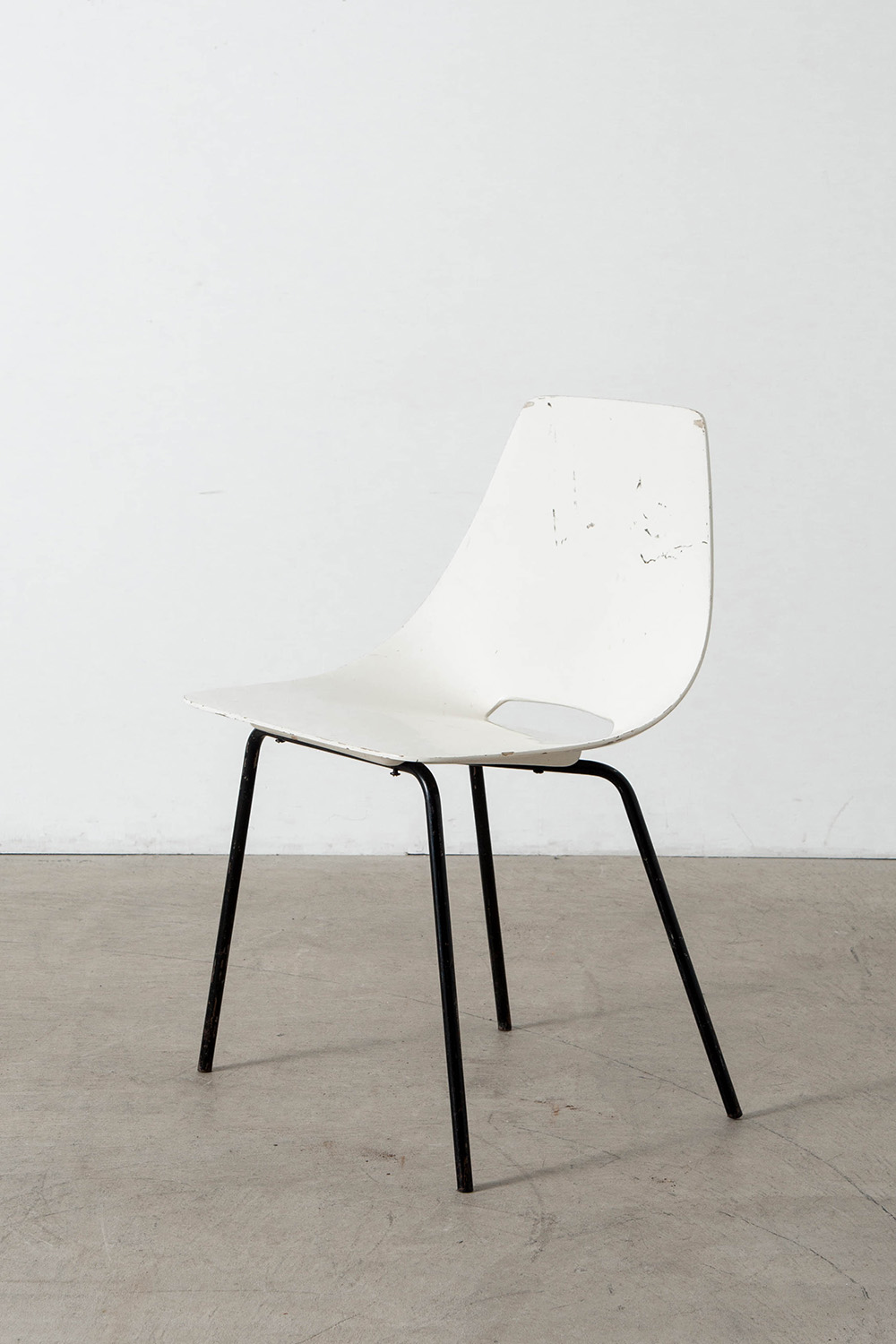 ‘Amsterdam’ Chair by Pierre Guariche for Stainer in White