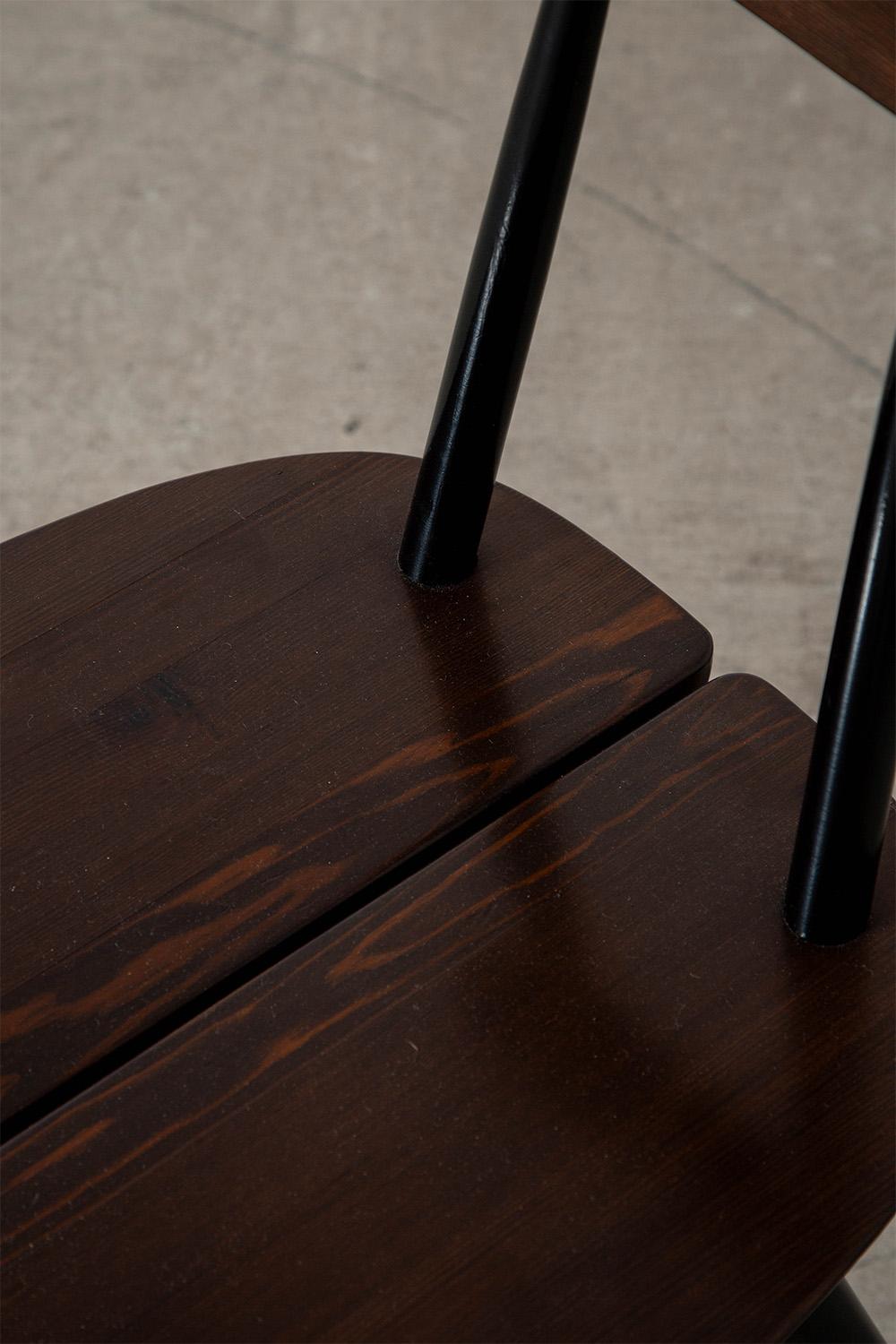 ‘Pirkka’ Chair by Ilmari Tapiovaara for Laukaan Puu in Wood and Dark Brown