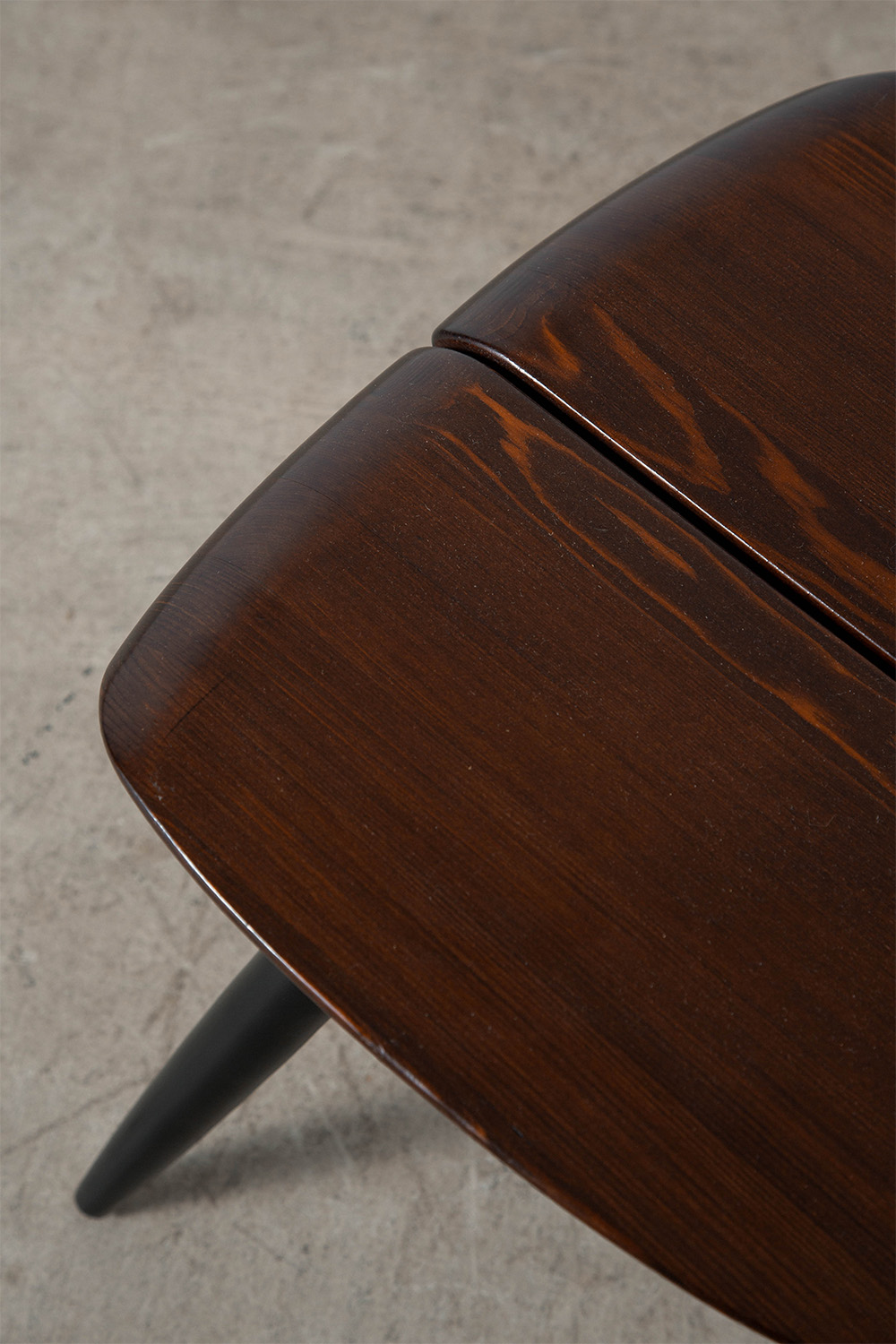 ‘Pirkka’ Chair by Ilmari Tapiovaara for Laukaan Puu in Wood and Dark Brown