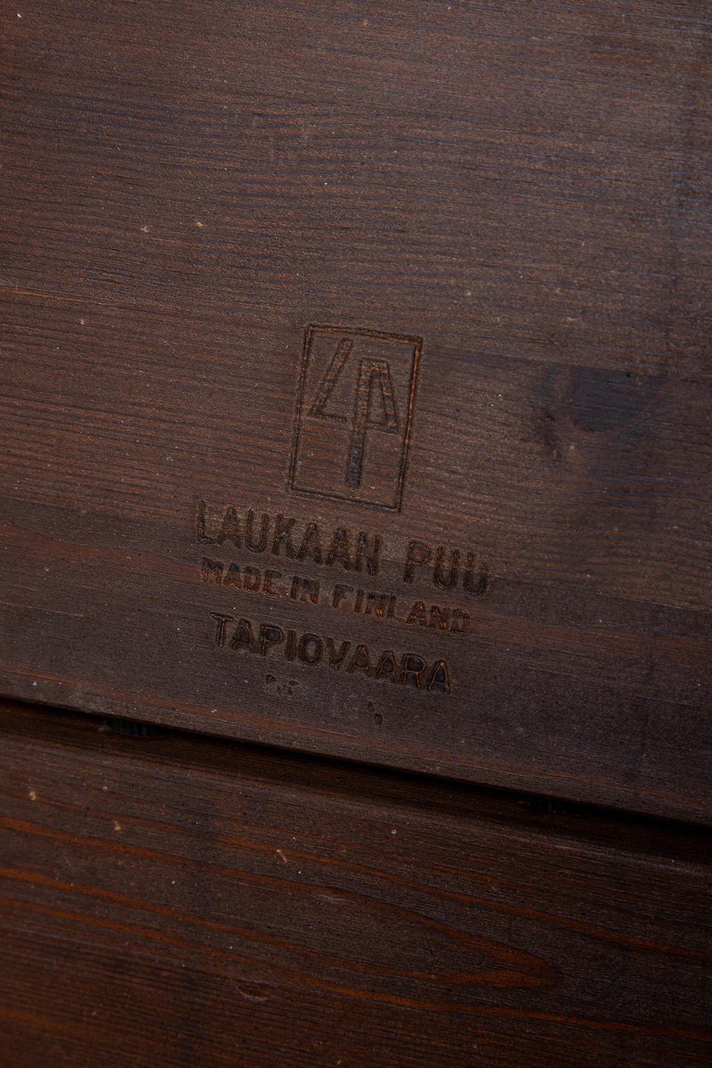 ‘Pirkka’ Chair by Ilmari Tapiovaara for Laukaan Puu in Wood and Dark Brown