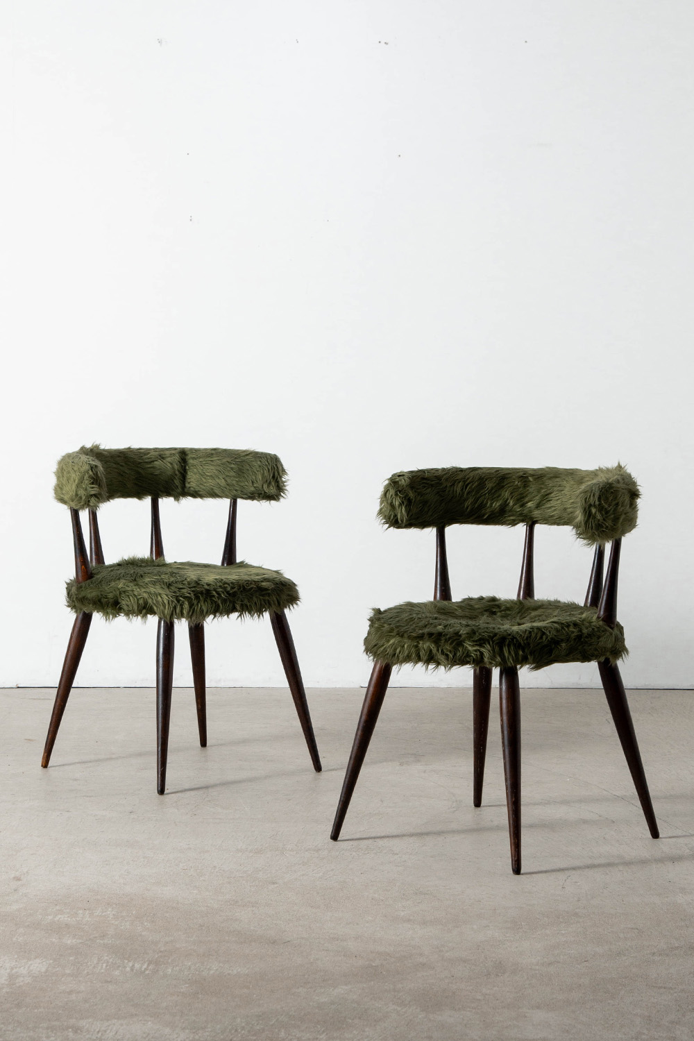 Dining Chiar in Wood and Fabric