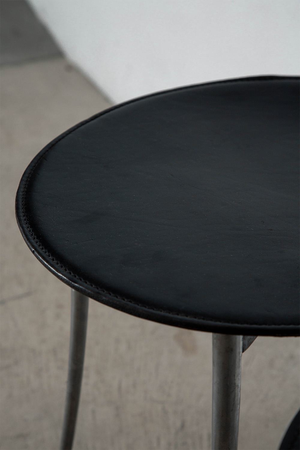 ‘Tonietta’ Chair by Enzo Mari for Zanotta in Aluminium and Leather