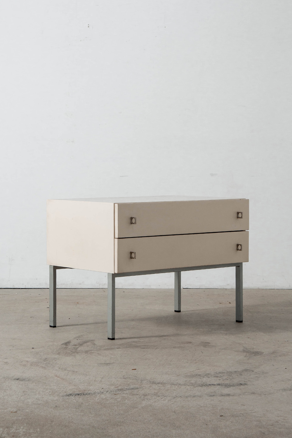 Side Chest for Brasilia Werk in Wood and Metal