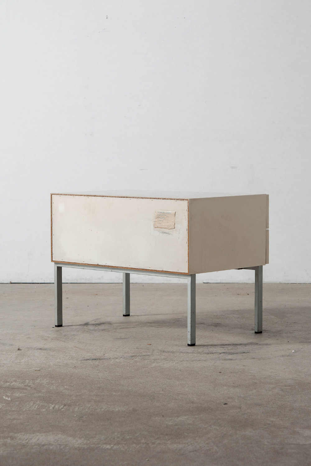 Side Chest for Brasilia Werk in Wood and Metal