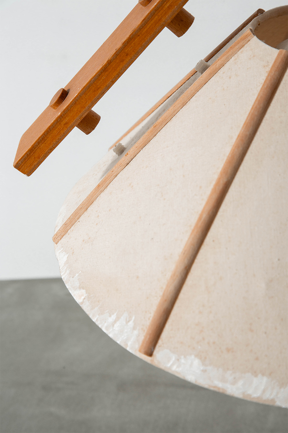 Table Lamp by Jan Wickelgren for Aneta in Wood and Fabric