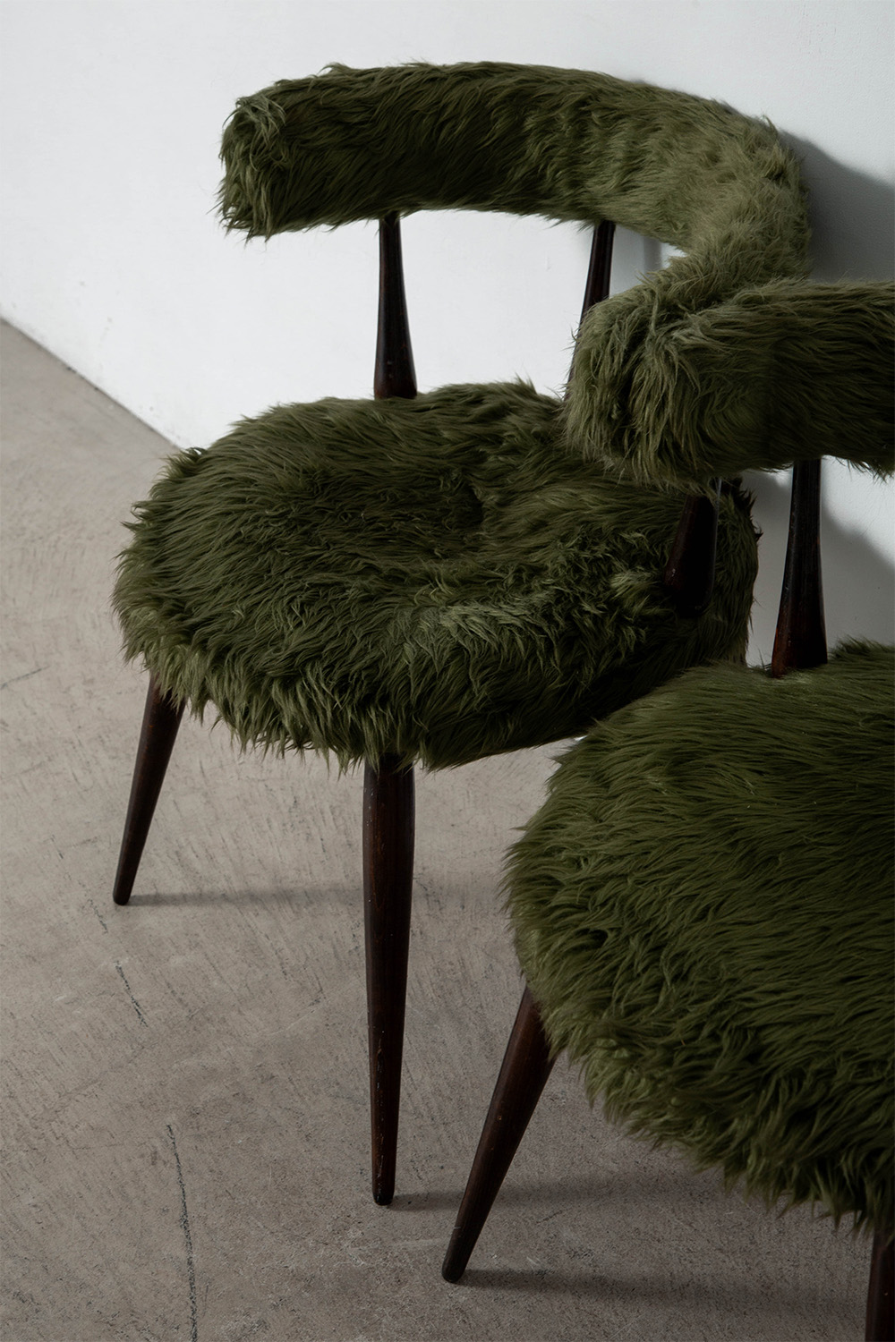 Dining Chiar in Wood and Fabric