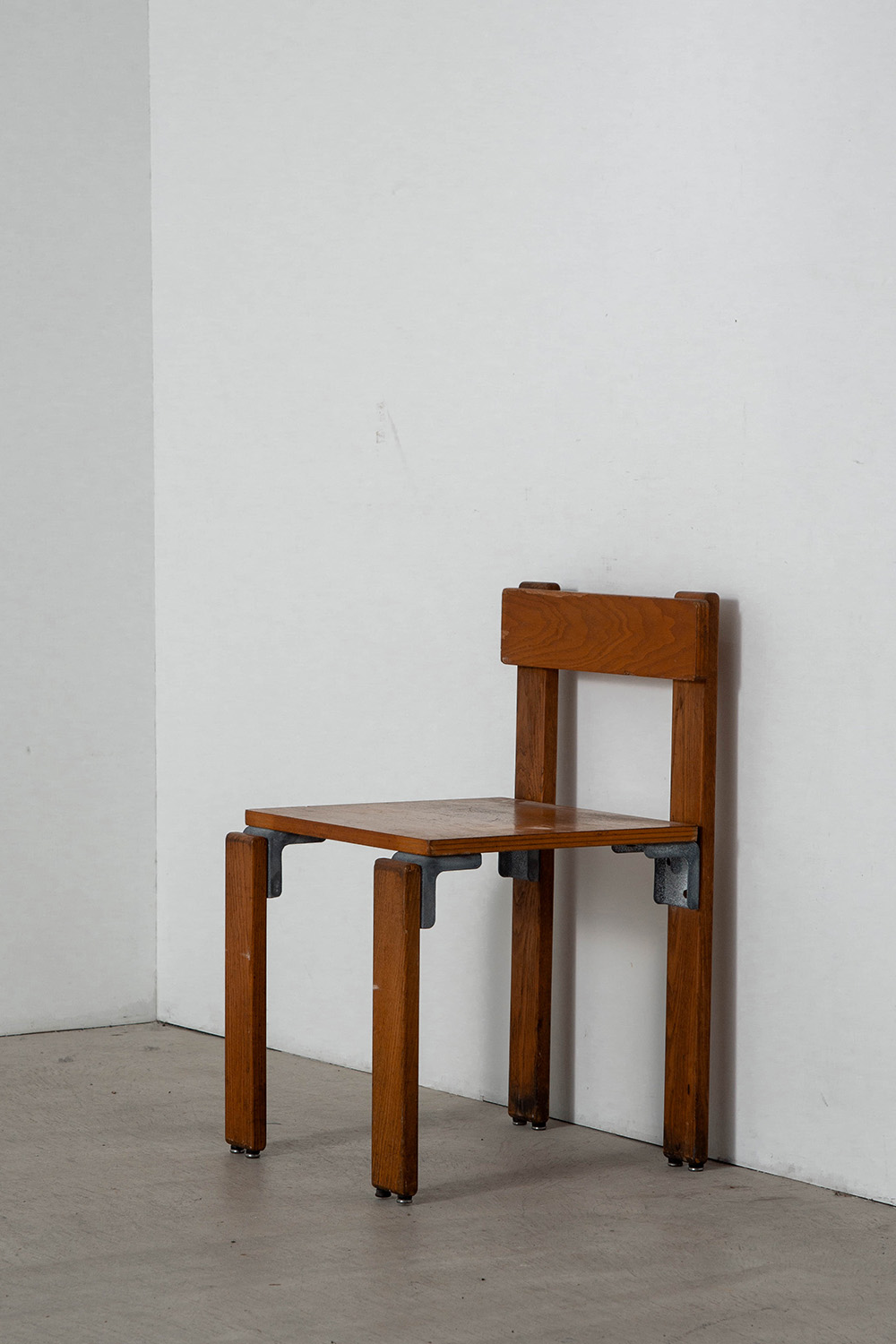 Dining Chair by George Candilis and Anja Blomstedt for Les Carrats in Aluminium and Birch , Ash
