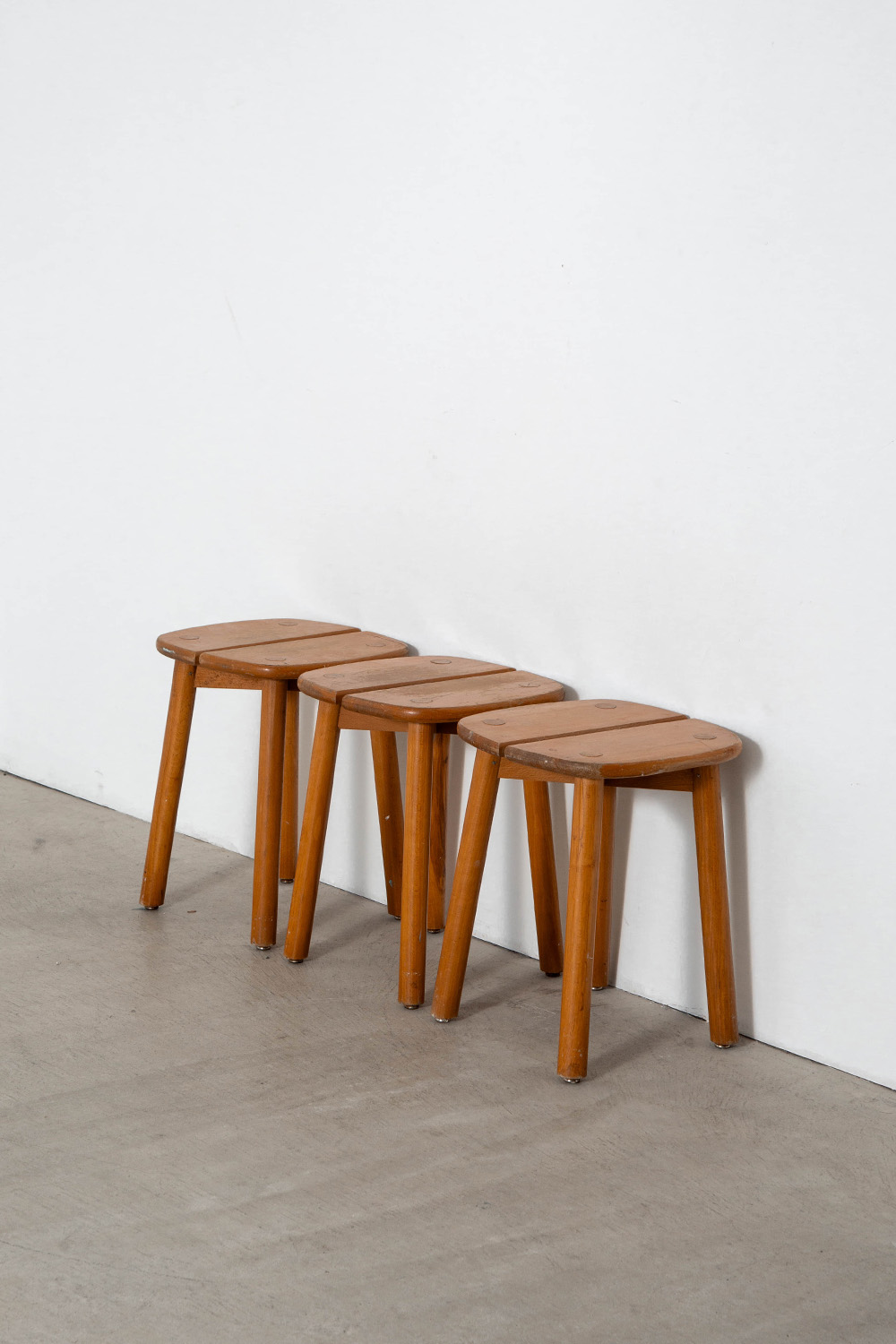 ‘Grain de Cafe’ Stool by Pierre Gautier-Delaye in Beech