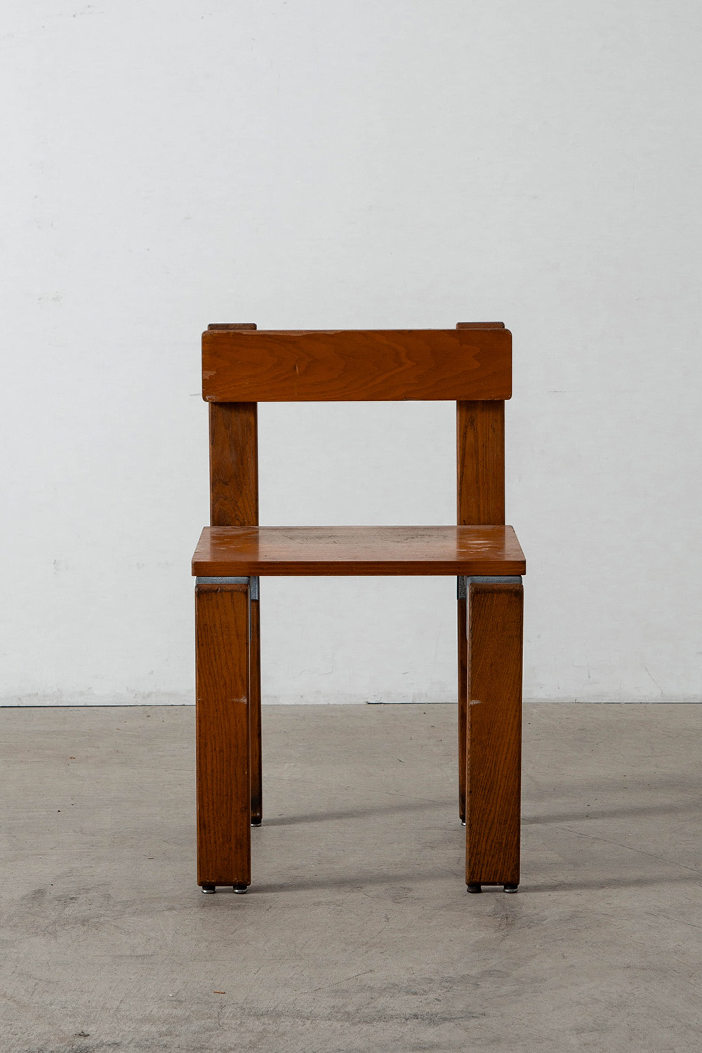 Dining Chair by George Candilis and Anja Blomstedt for Les Carrats in Aluminium and Birch , Ash