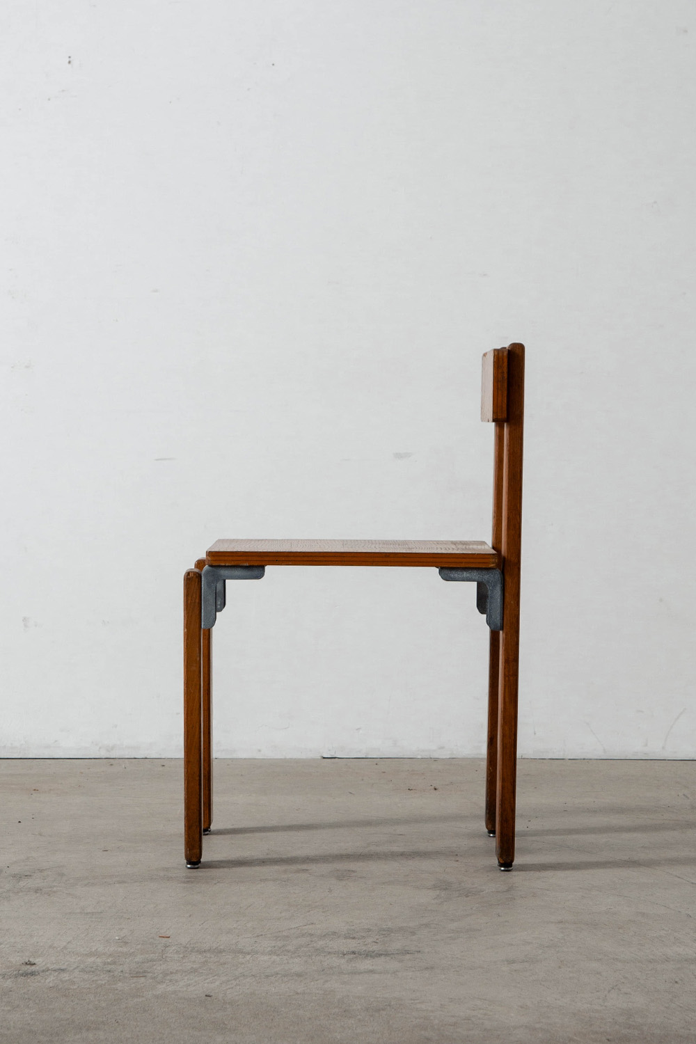 Dining Chair by George Candilis and Anja Blomstedt for Les Carrats in Aluminium and Birch , Ash