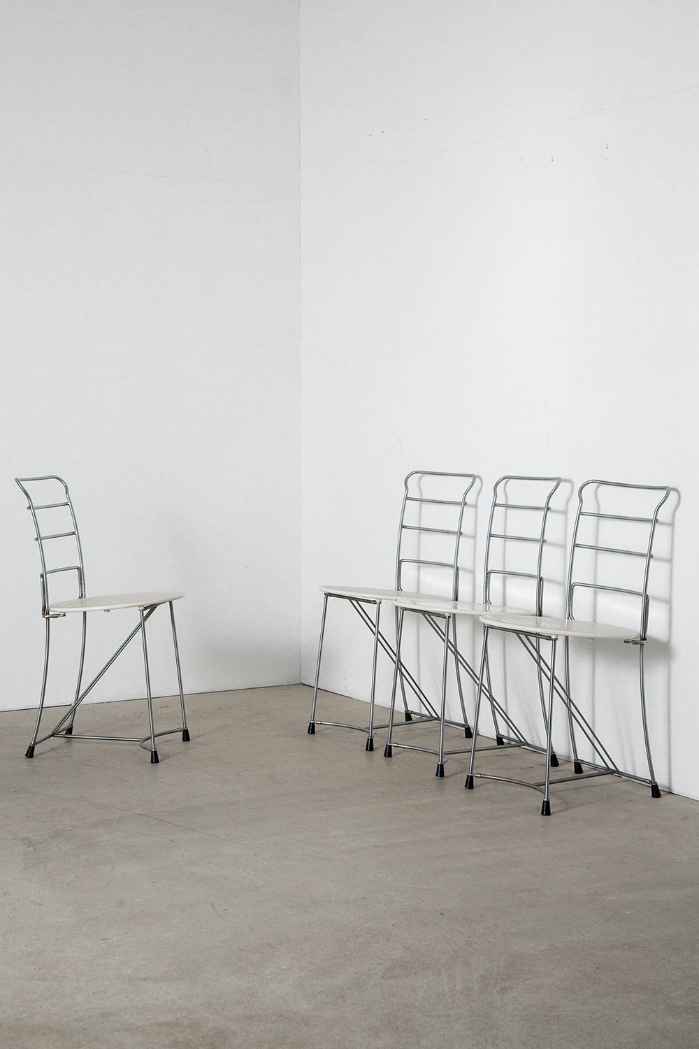 ‘Eridiana’ Chair by Antonio Citterio for Xilitalia in Wood and Chrome