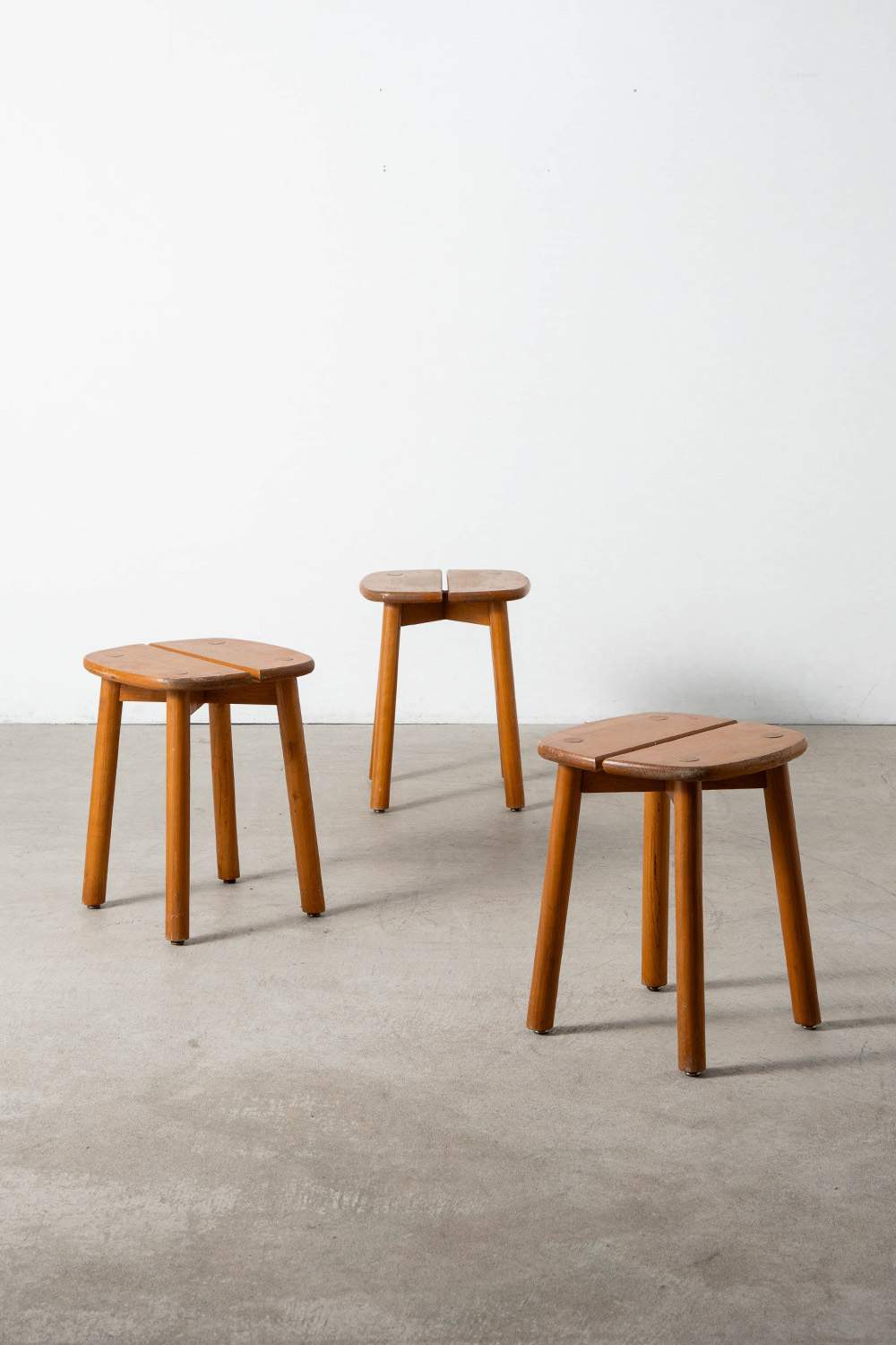 ‘Grain de Cafe’ Stool by Pierre Gautier-Delaye in Beech