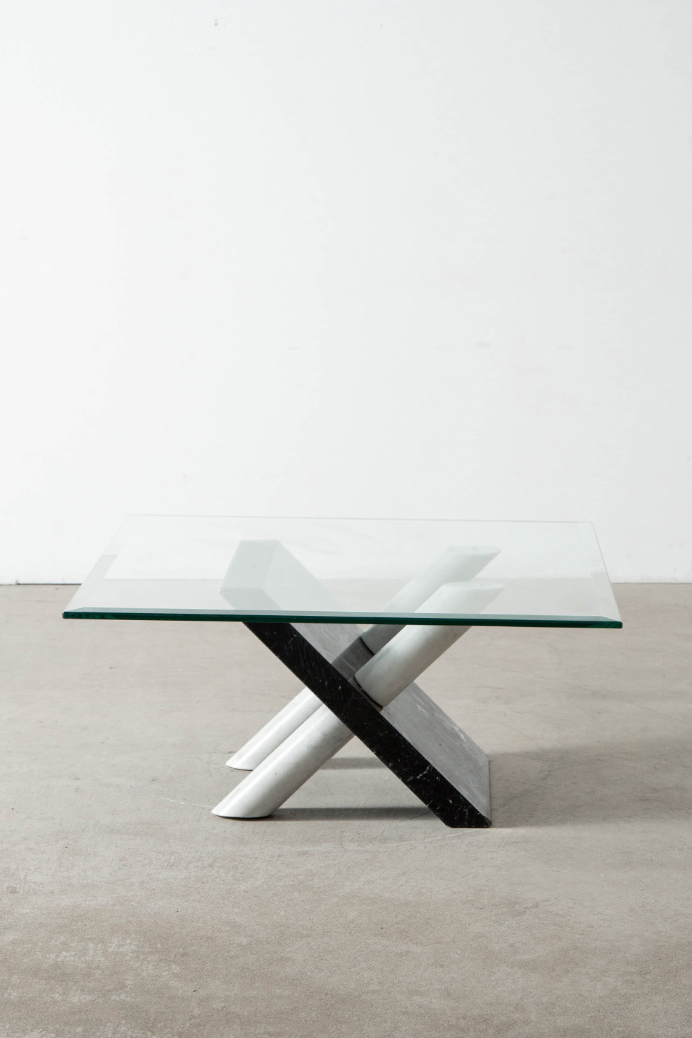 Coffee Table in Glass and Marble