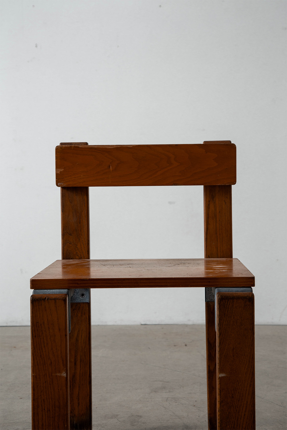 Dining Chair by George Candilis and Anja Blomstedt for Les Carrats in Aluminium and Birch , Ash