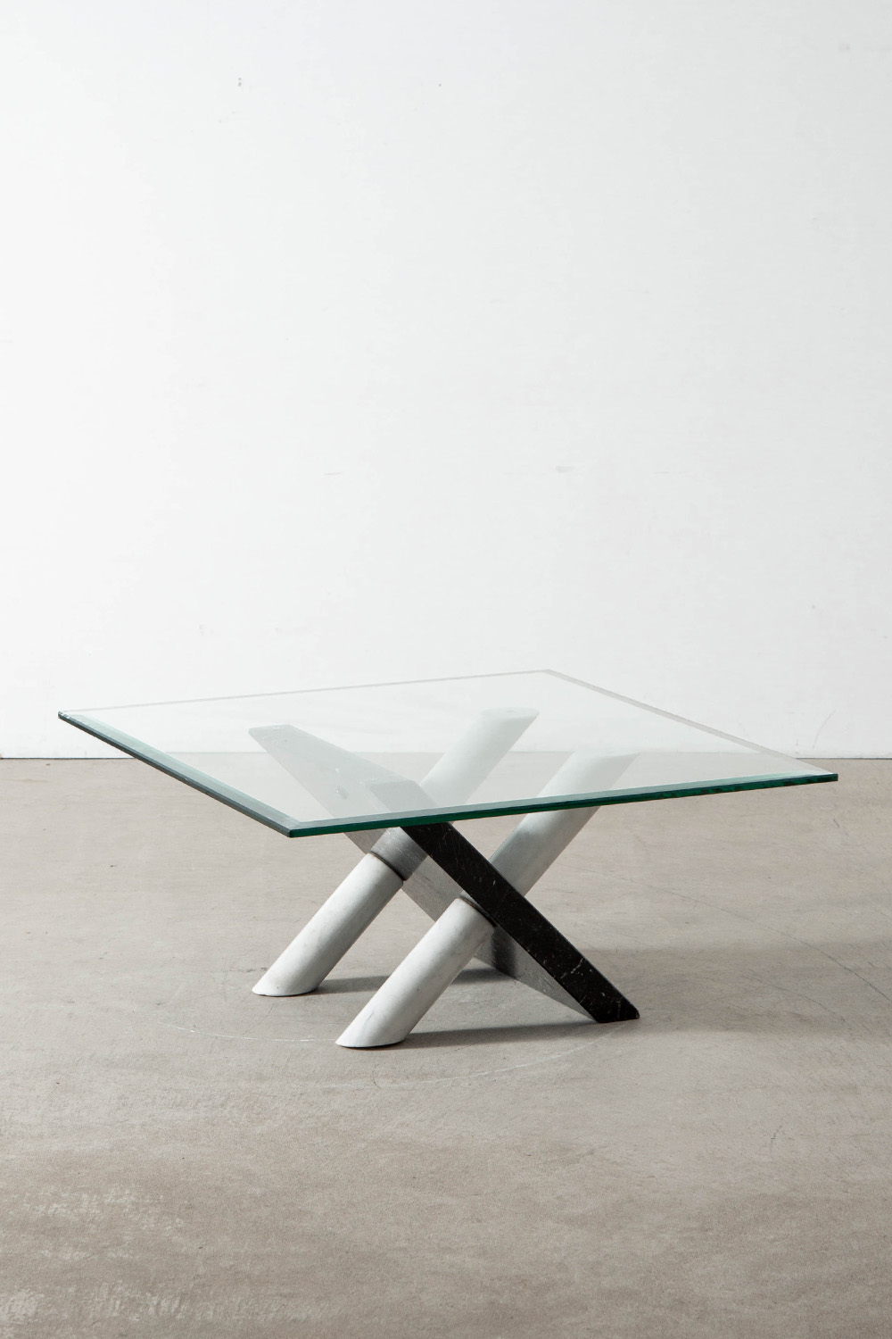 Coffee Table in Glass and Marble