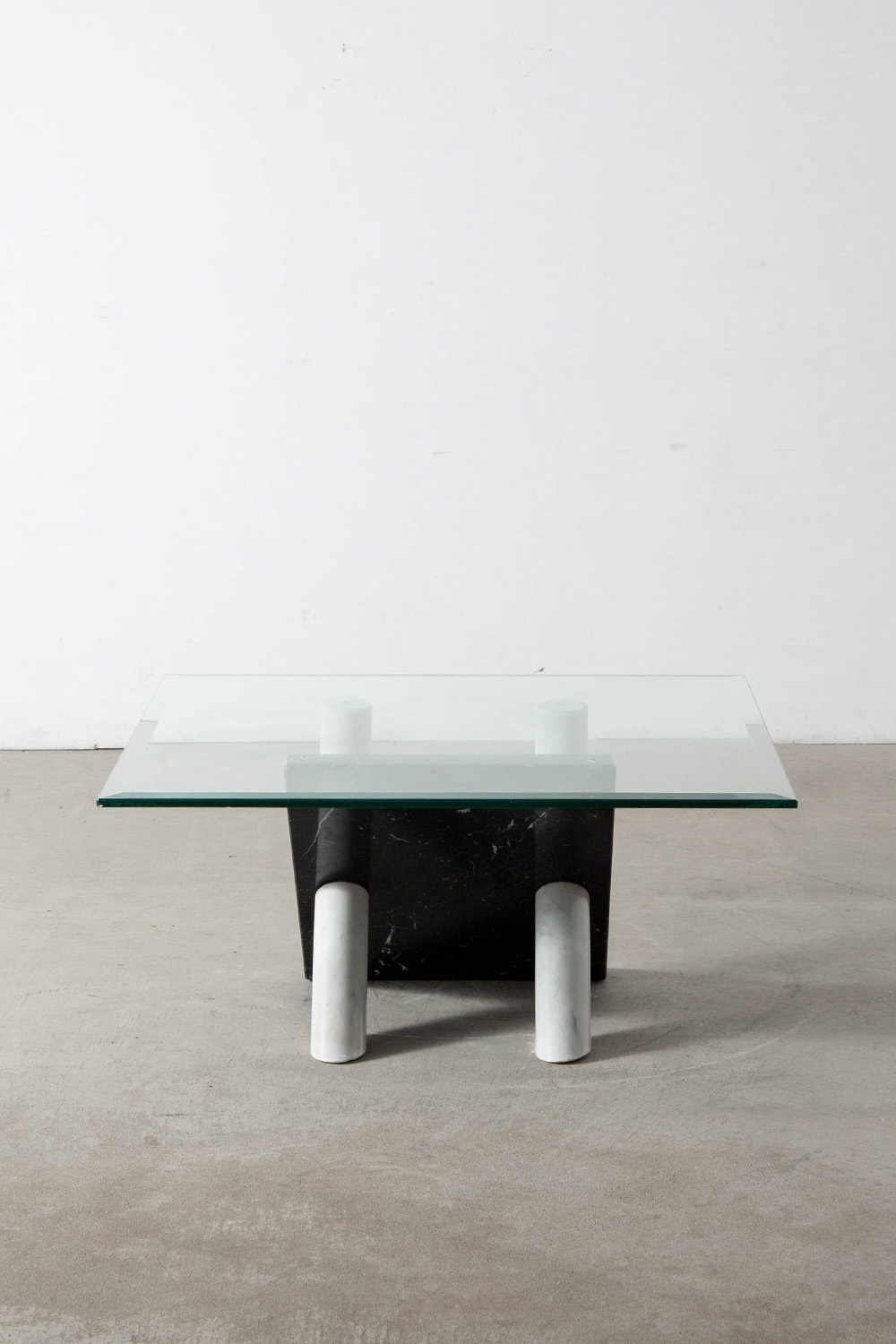 Coffee Table in Glass and Marble