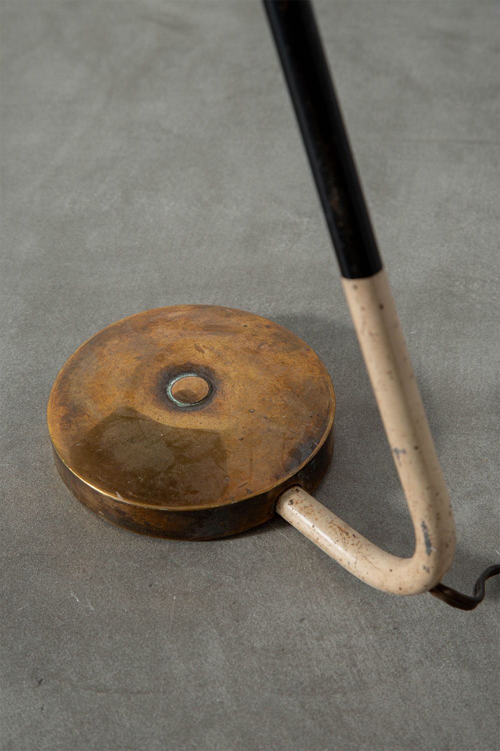 Model 450 Table Lamp for Jumo in Steel and Brass