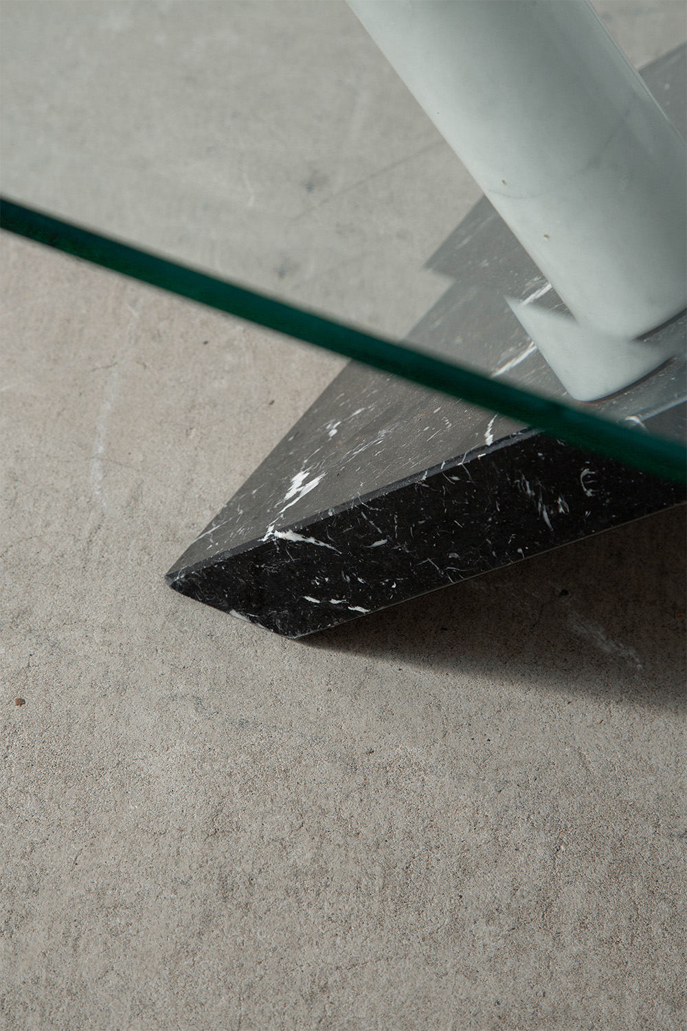 Coffee Table in Glass and Marble