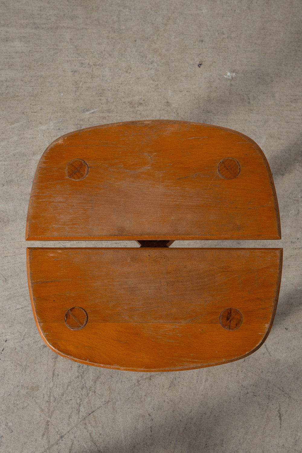 ‘Grain de Cafe’ Stool by Pierre Gautier-Delaye in Beech