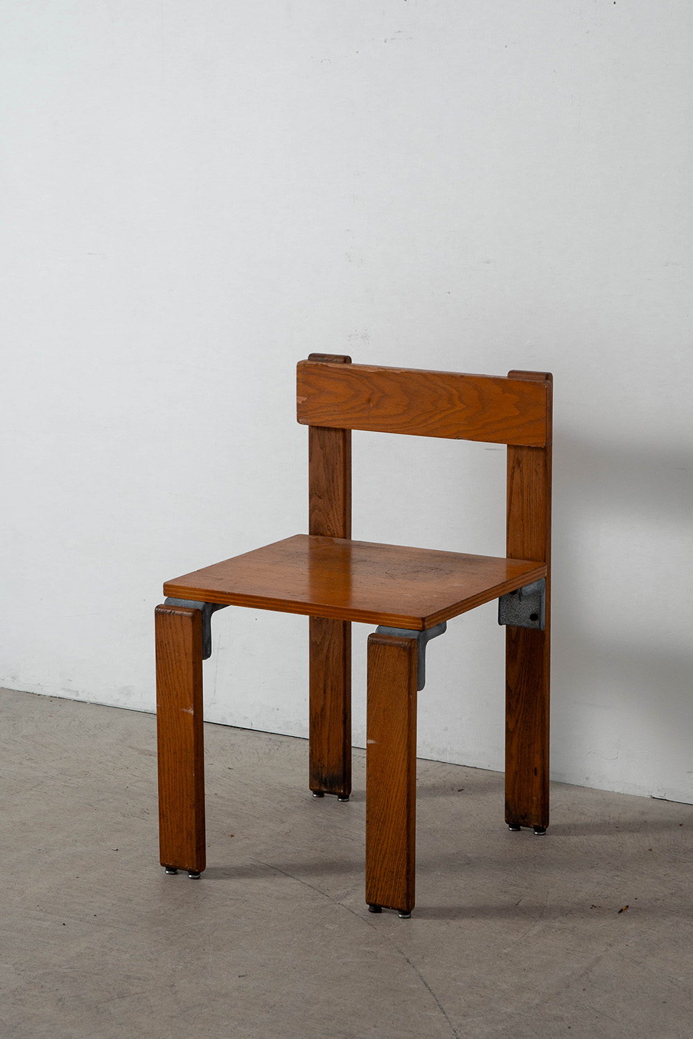 Dining Chair by George Candilis and Anja Blomstedt for Les Carrats in Aluminium and Birch , Ash