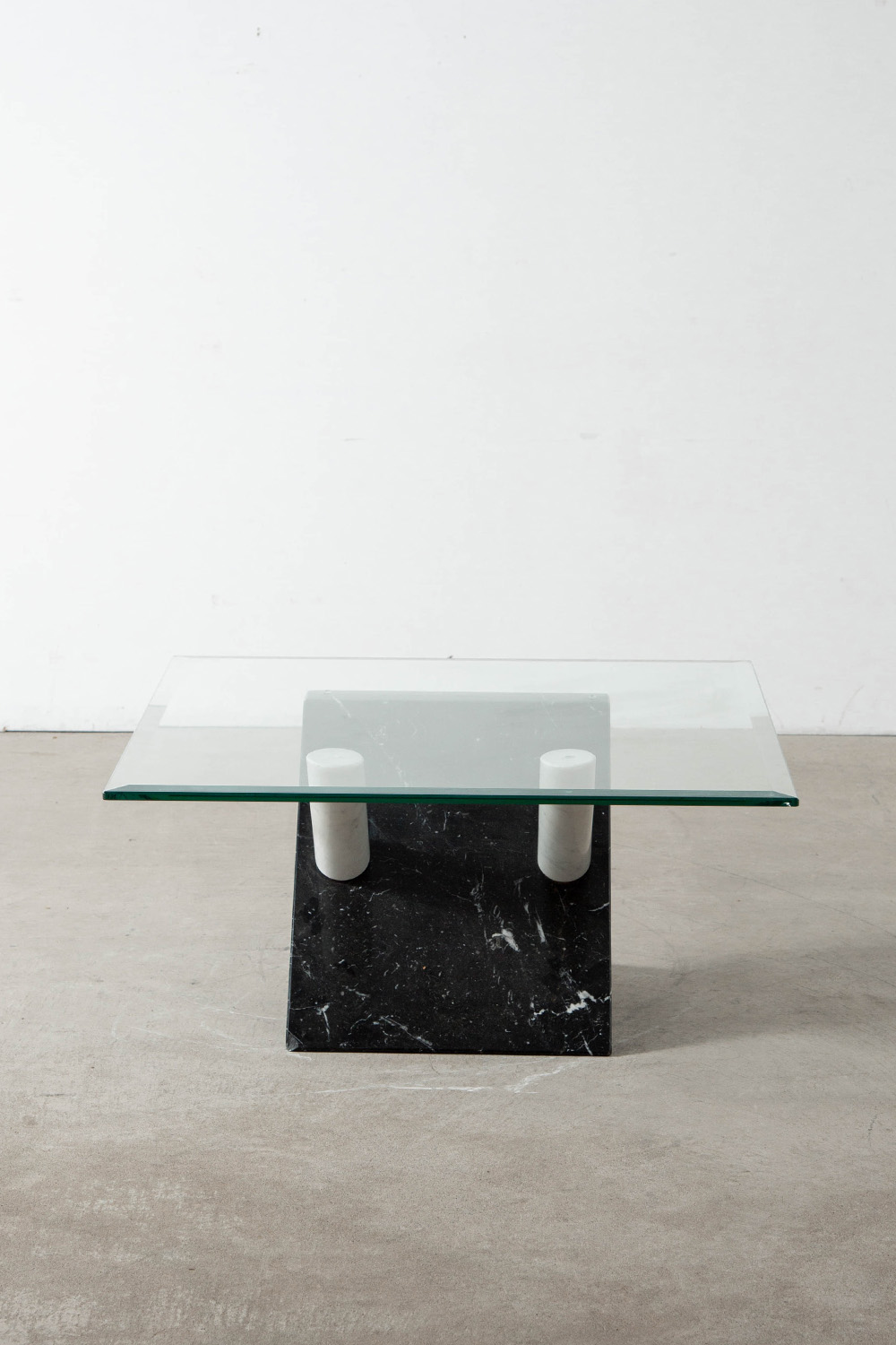 Coffee Table in Glass and Marble