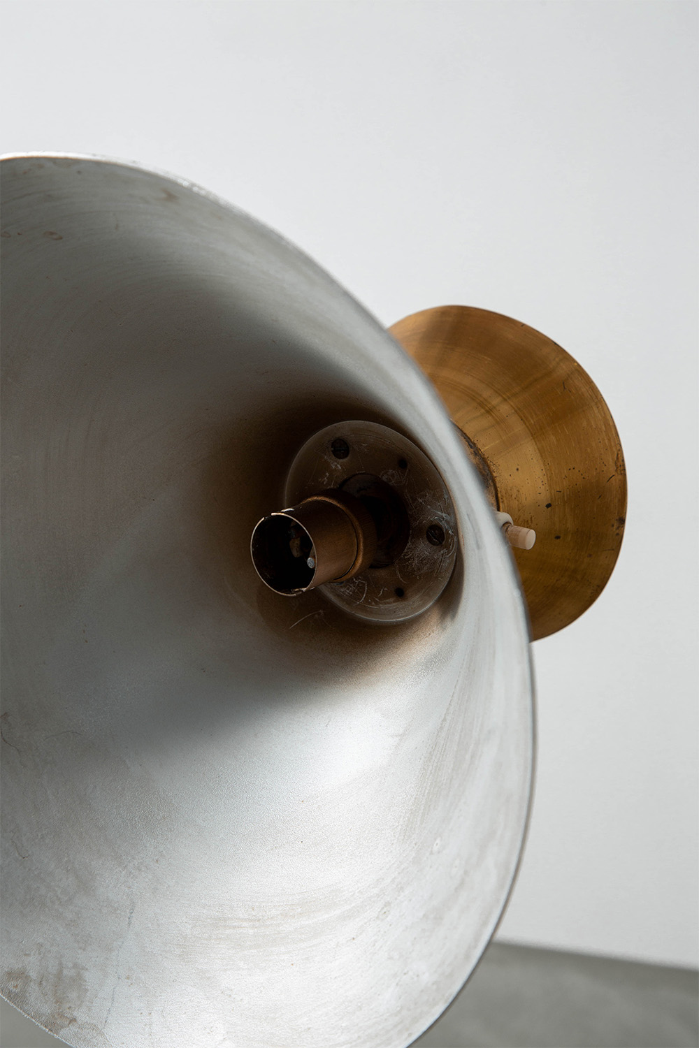 Model 450 Table Lamp for Jumo in Steel and Brass