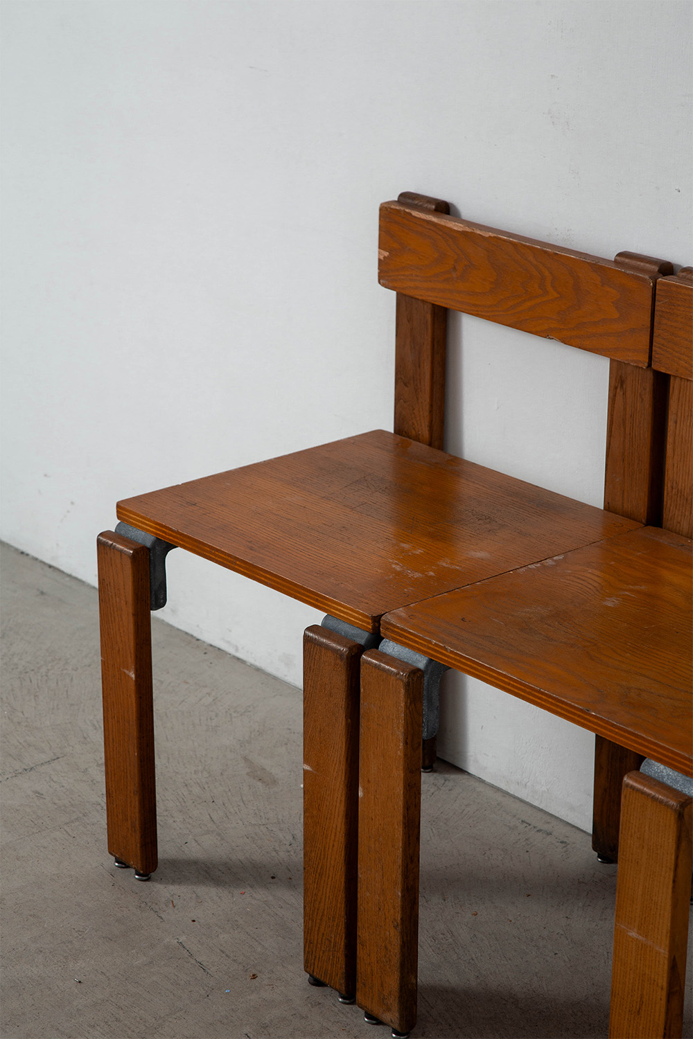 Dining Chair by George Candilis and Anja Blomstedt for Les Carrats in Aluminium and Birch , Ash