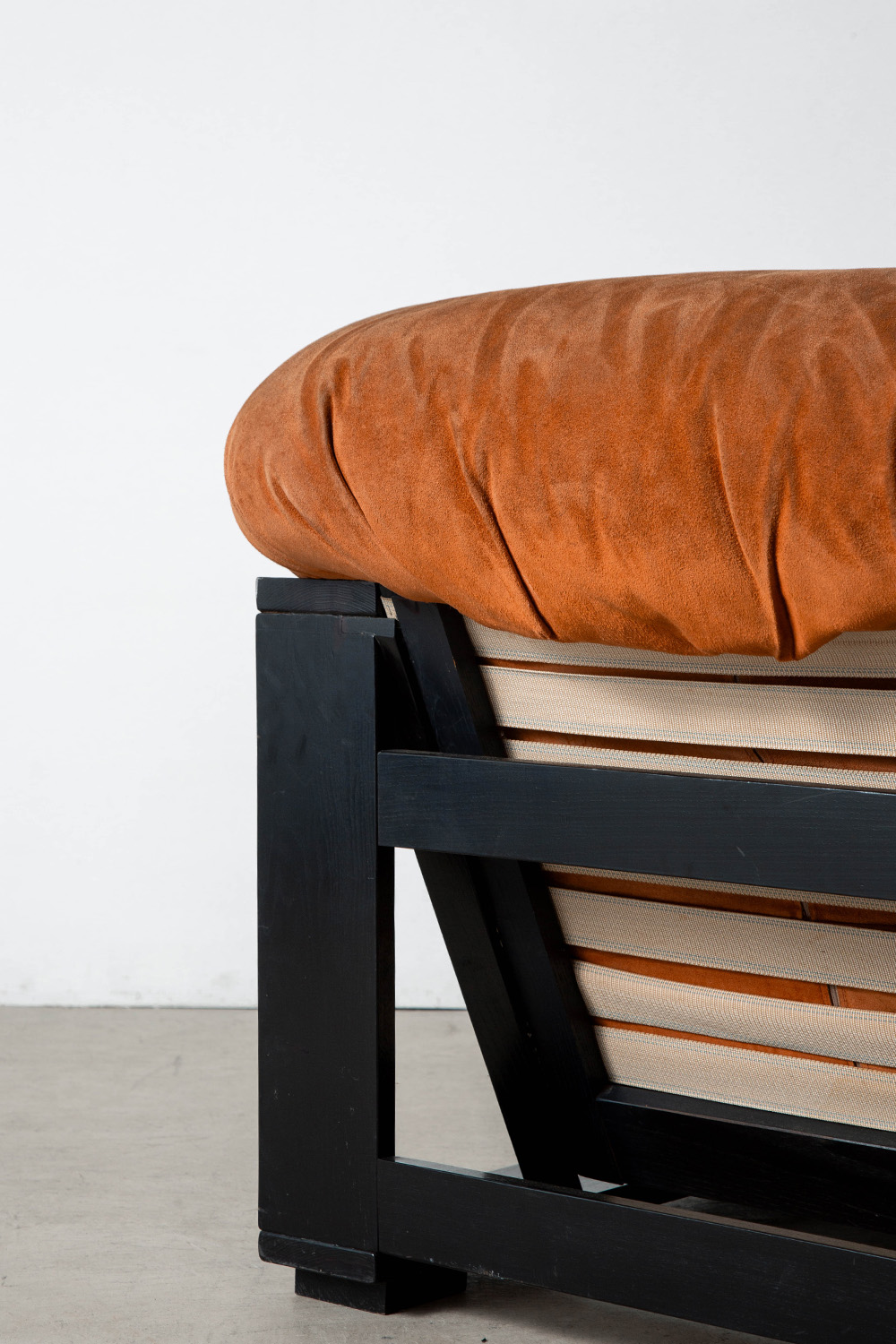 Lounge Chair by Renato Toso and Roberto Pamio for Stilwood in Suede and Wood