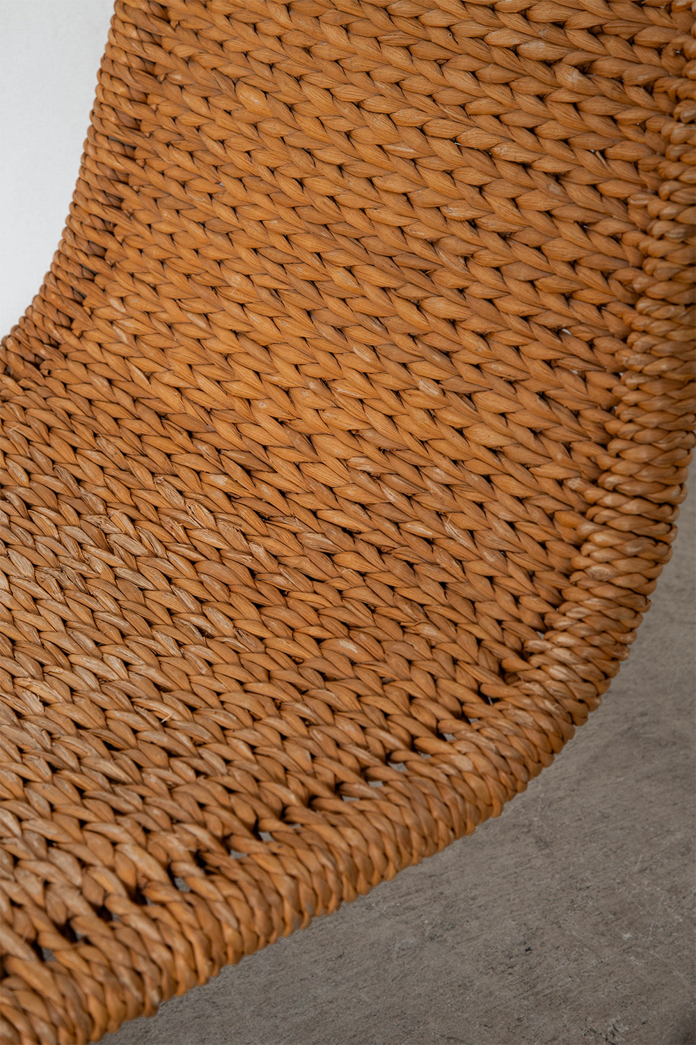 Lounge Chair in Seagrass and Iron