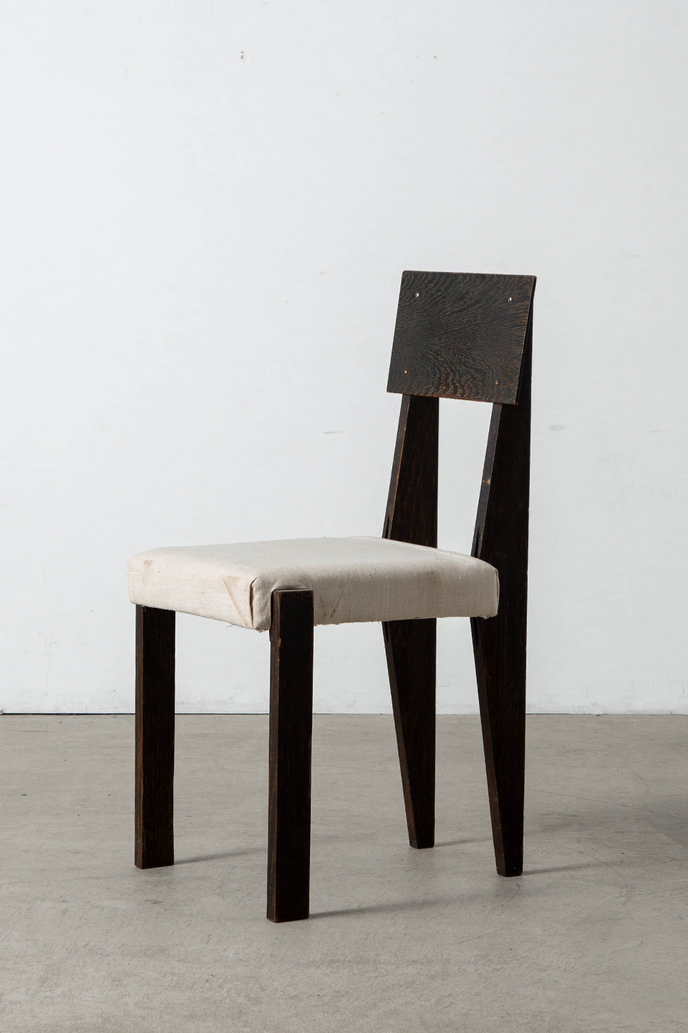 Dining Chair by André Sornay for Sornay Meubles in Wood and Fabric