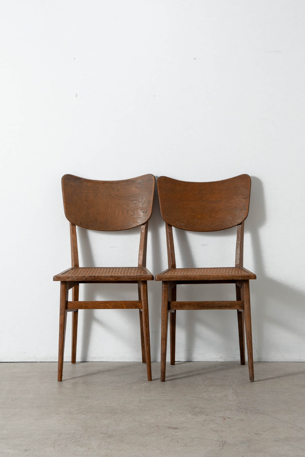 Dining Chair in Oak and Rattan