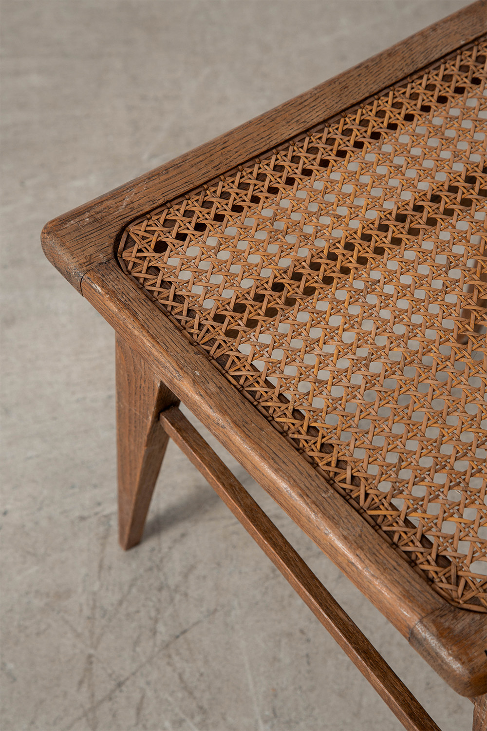 Dining Chair in Oak and Rattan