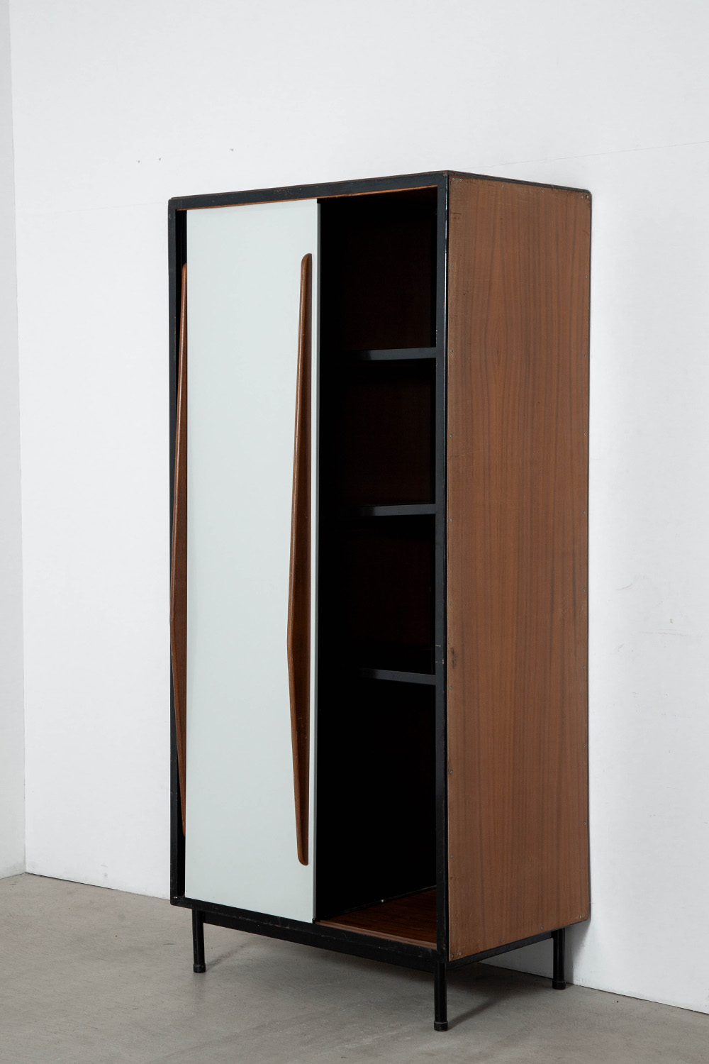 Wardrobe by Willy Van Der Meeren for Tubax in Metal and Wood